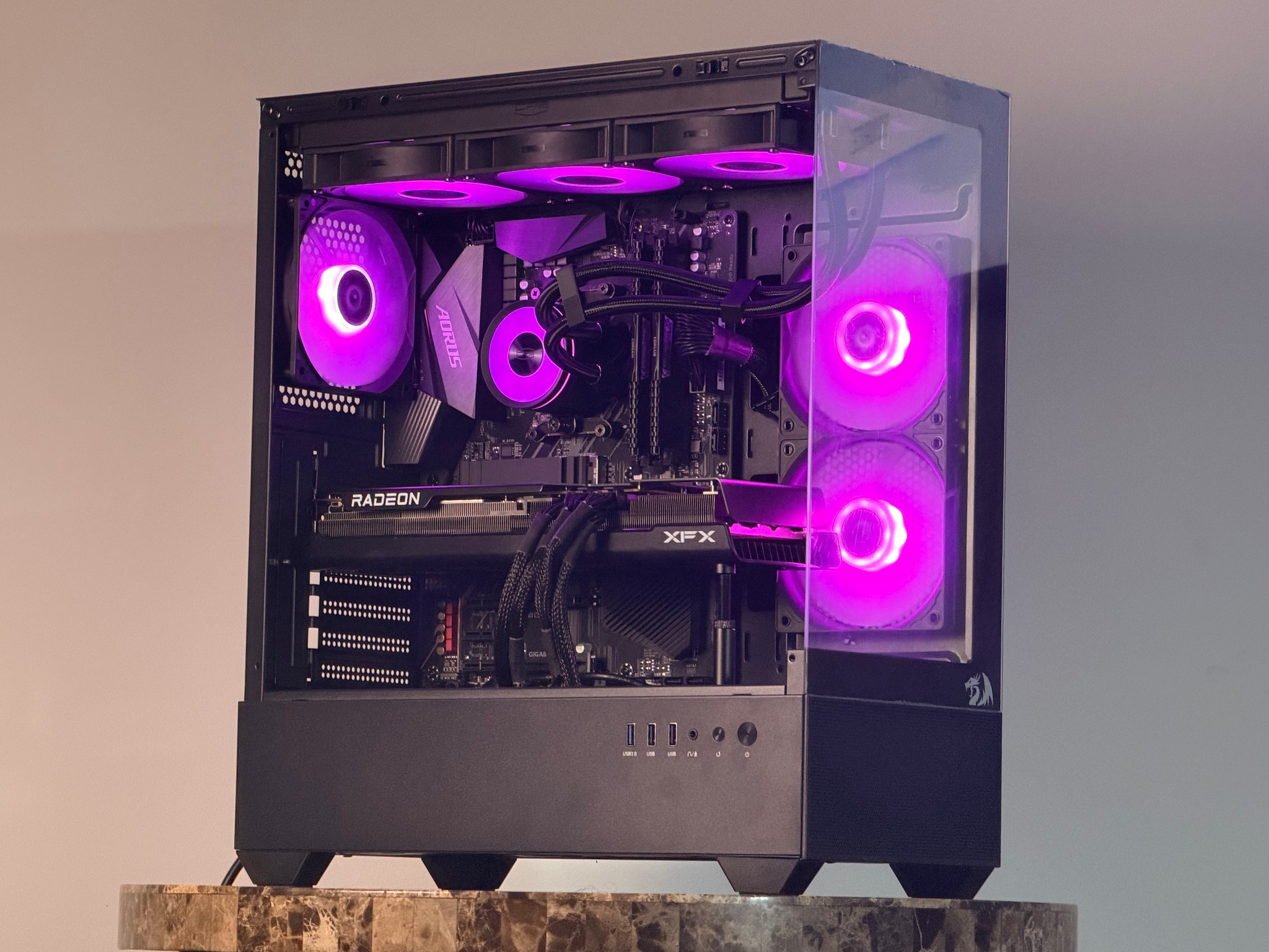 FREE SHIPPING 🖤🌈 Black RGB Gaming PC | RX 7900 GRE | AMD Ryzen 7 5800X | 1 TB NVME | 32 GB RAM