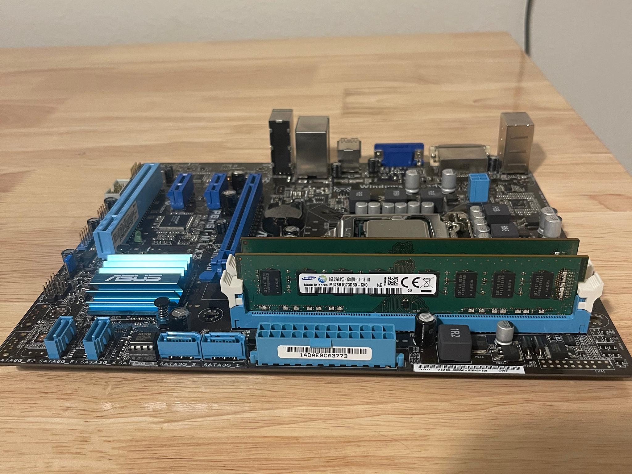 ASUS P8H61-M+i7-2600K+16GB Ram