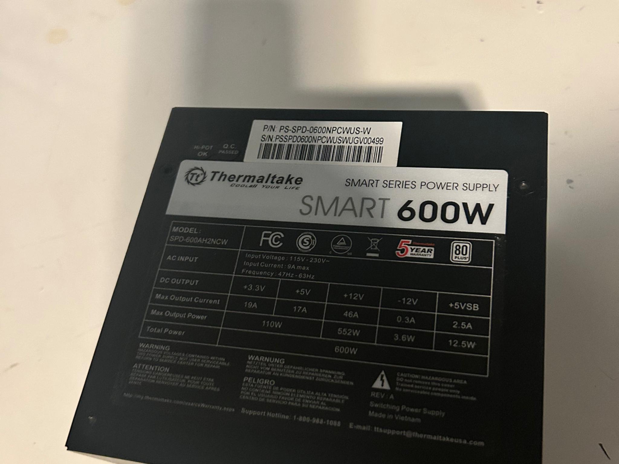 600W PSU