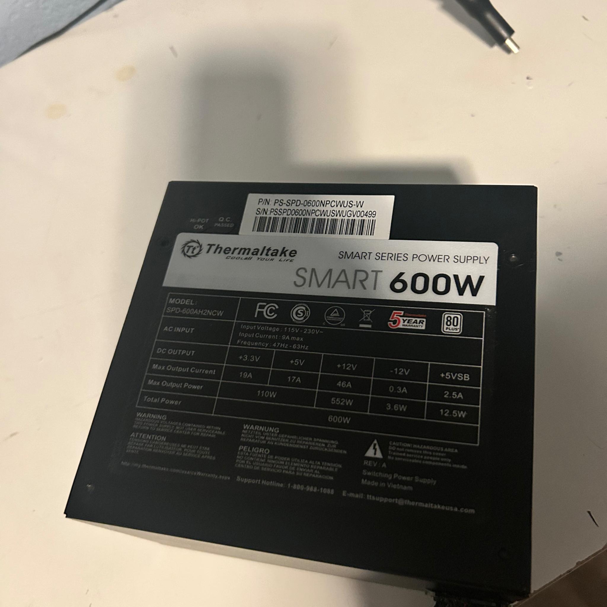 600W PSU