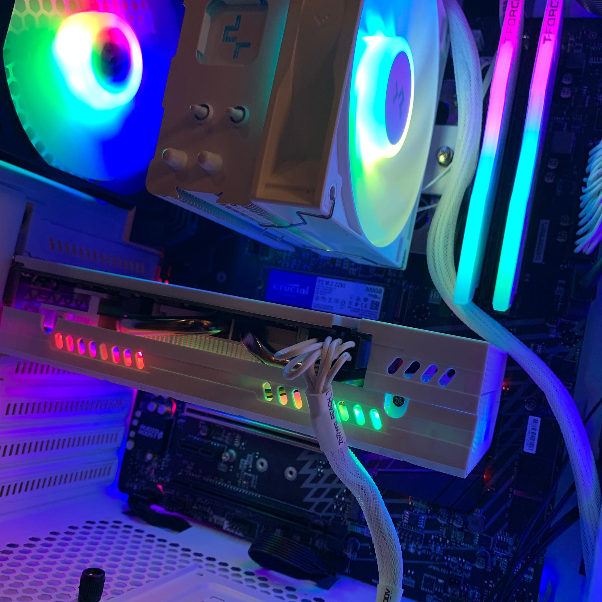 RTX 2060 SUPER 4K VR GAMING/EDITING/STREAMING PC i3-8350K 5Ghz 16GB RAM 500GB SSD WINDOWS WHITE RGB