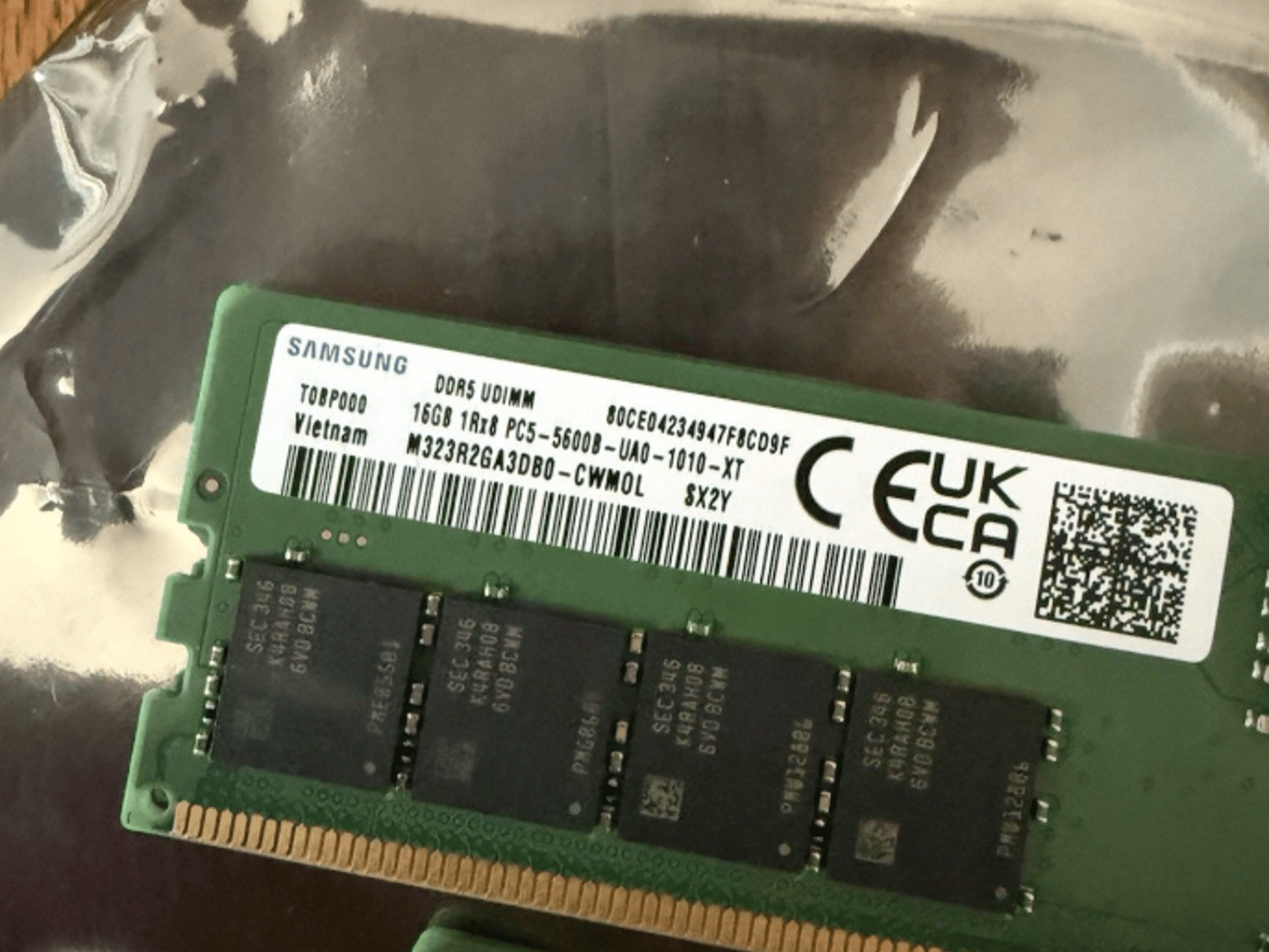 Samsung 32GB RAM (2x16GB) DDR5-5600 M323R2GA3DB0  TESTED