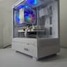 White-Themed Gaming PC – RX 580 | Ryzen 7 1700 | 16GB RAM | 500GB NVMe SSD