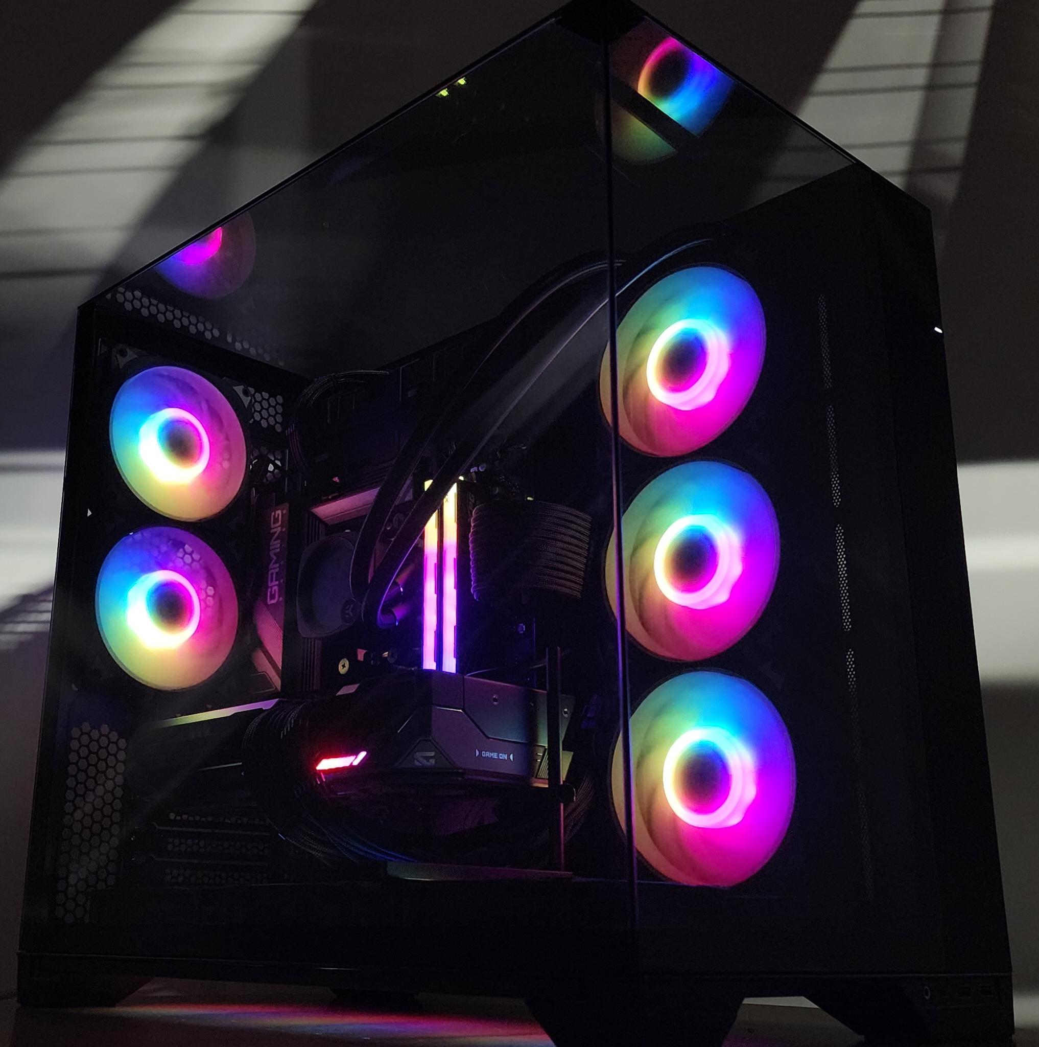 Gaming PC Ryzen 7 9700X 32GB RAM 2TB SSD RX 9070 XT 16GB Windows 11 Computer