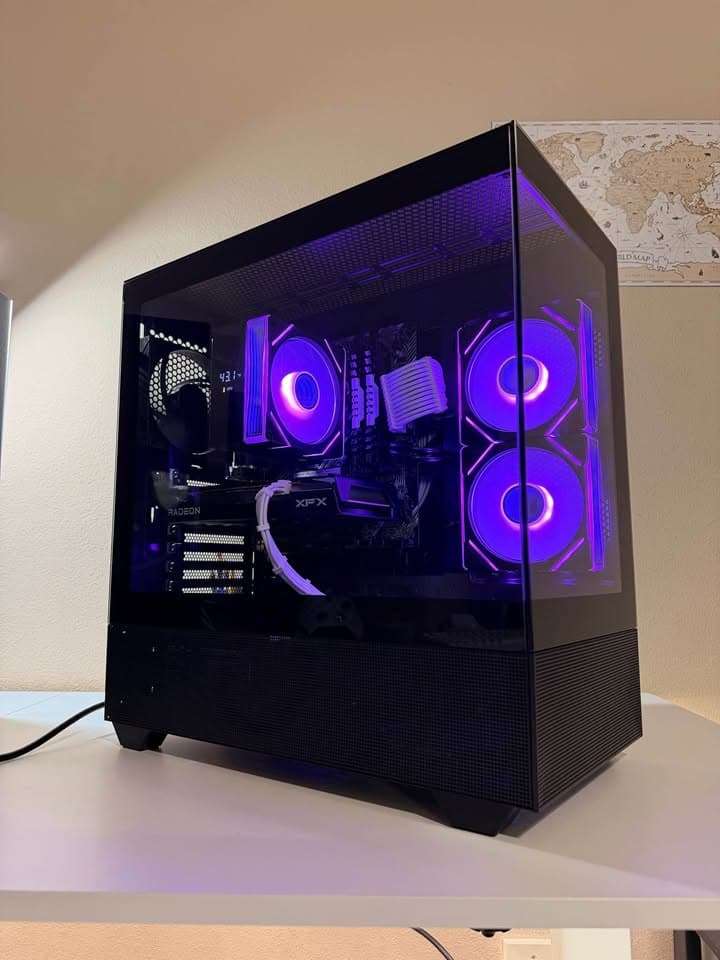 Black Gaming PC | RX 6600 | 1TB storage | 16gb ddr4 | AMD Ryzen 5 3600