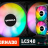 RAIDMAX TORNADO LC240 AIO COOLER! ARGB 240MM AIO CPU COOLER!