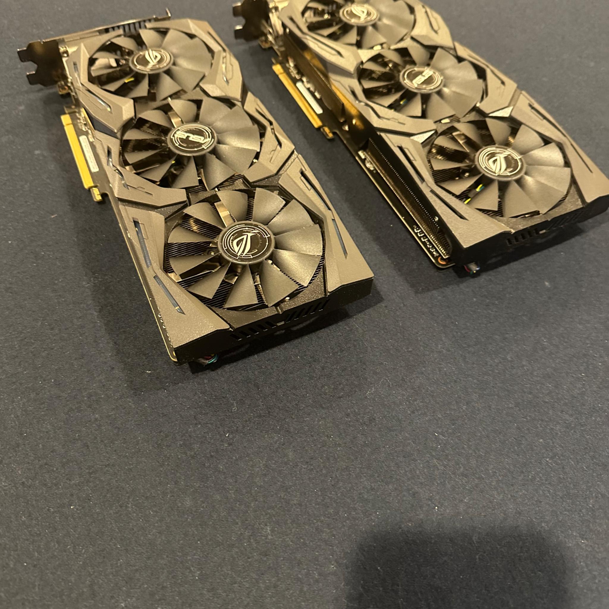 Asus ROG STRIX 1070ti 8gb (x2) SLI with Zotac Bridge