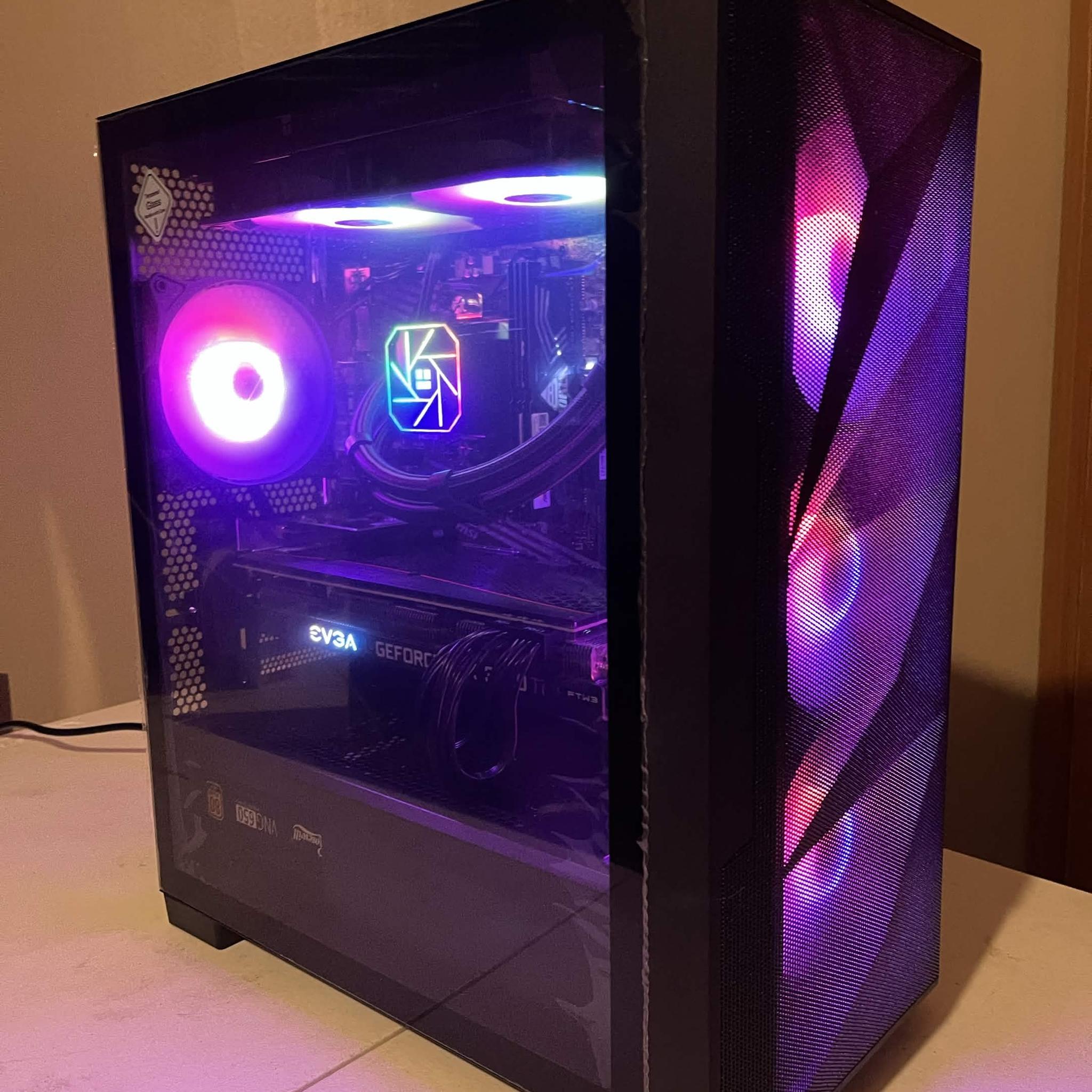 RTX 3060 Ti Gaming PC Ryzen 5 5500, 32GB DDR4 3200MT/s, 1 TB NVMe SSD.