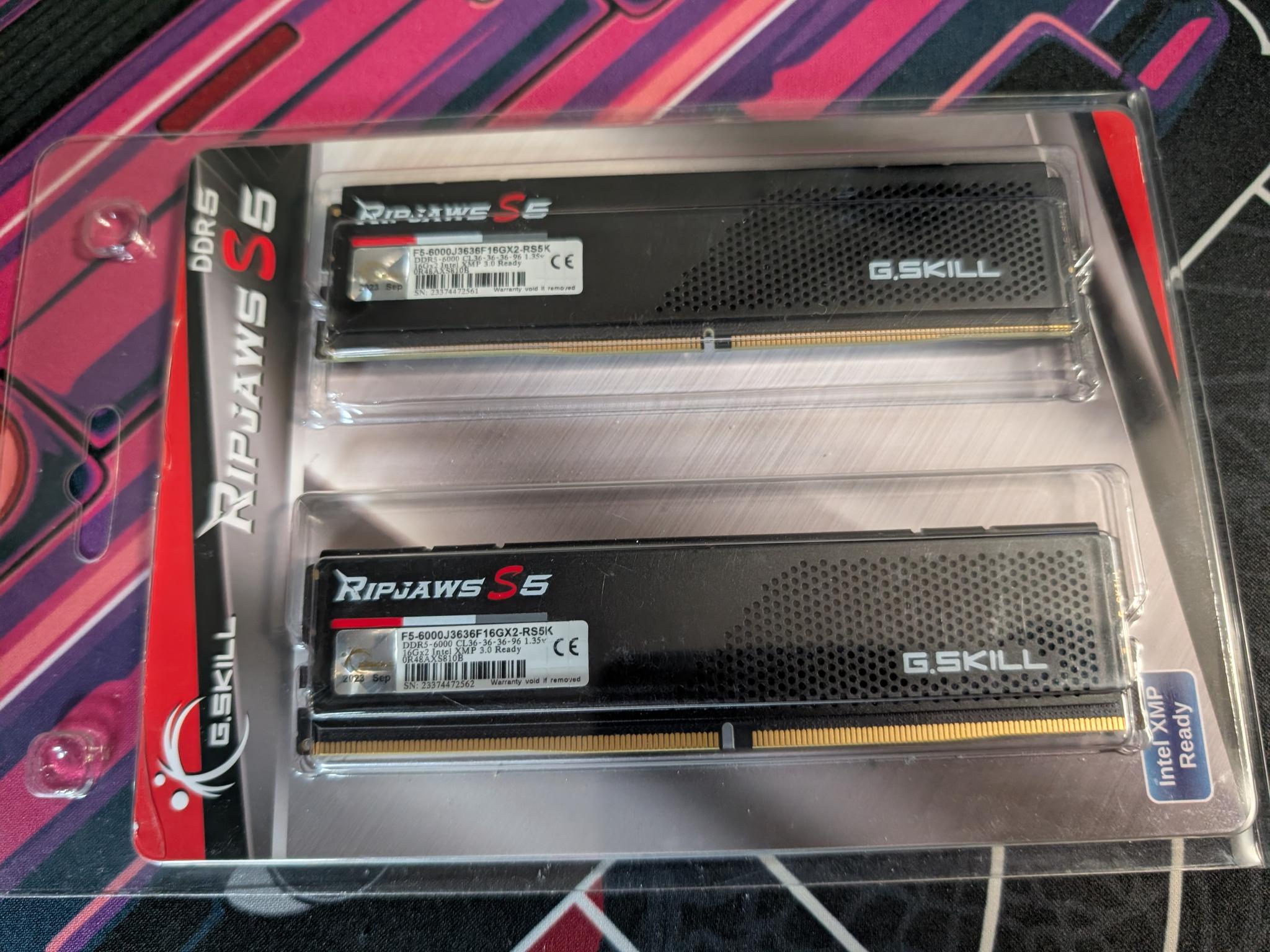 G.Skill Ripjaws S5 32GB DDR5 6000 RAM