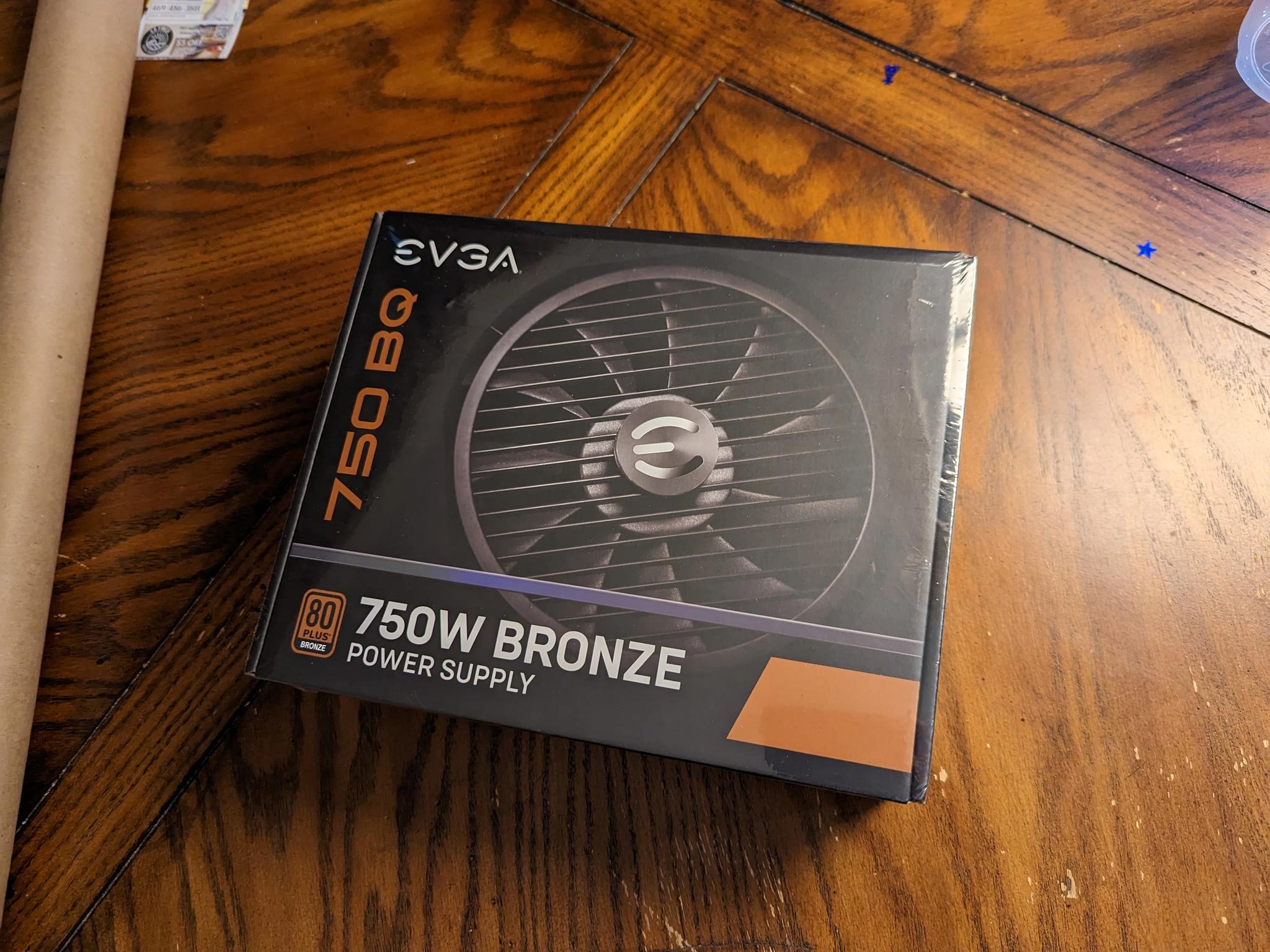 EVGA 750 BQ, 80+ BRONZE 750W, Semi Modular Power Supply