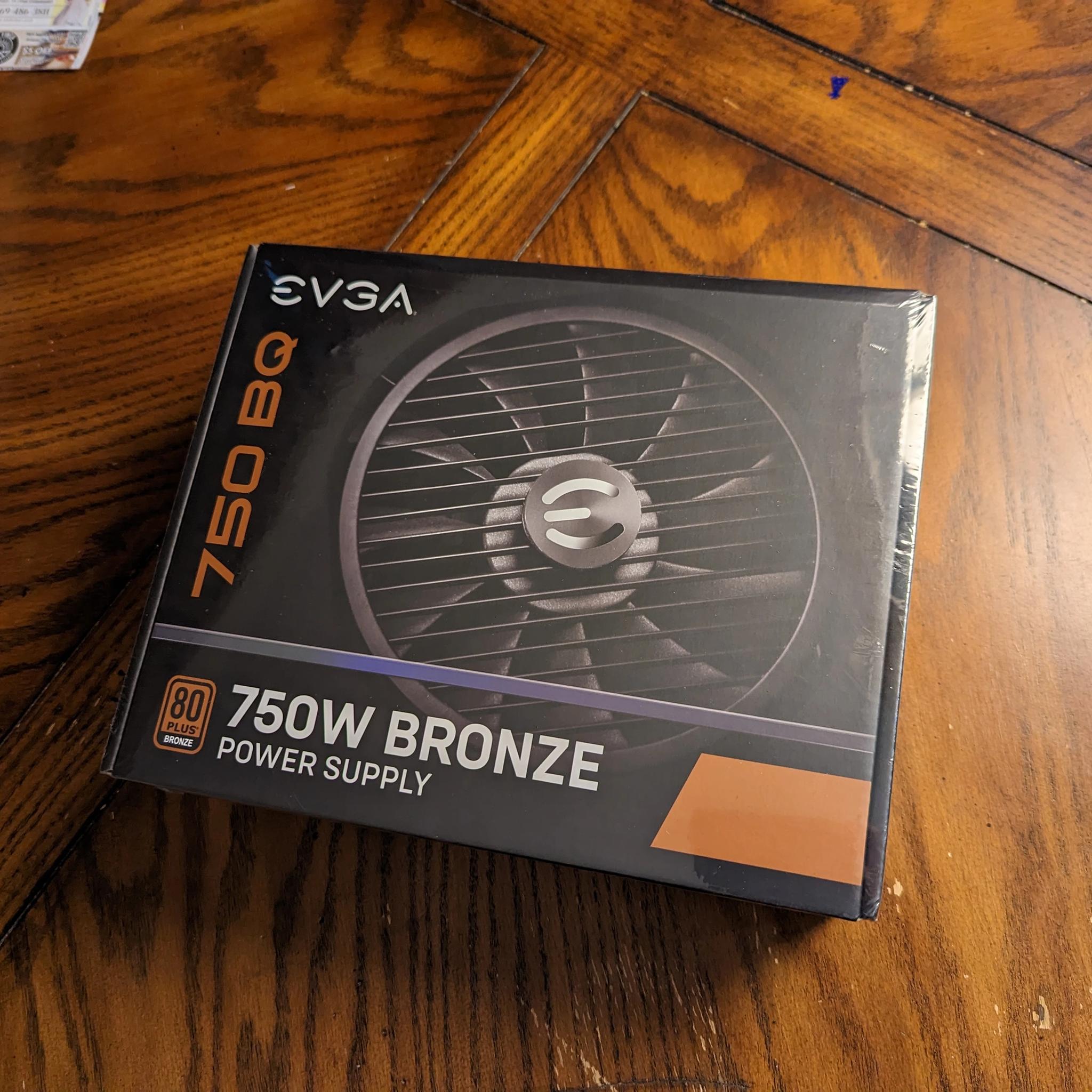 EVGA 750 BQ, 80+ BRONZE 750W, Semi Modular Power Supply