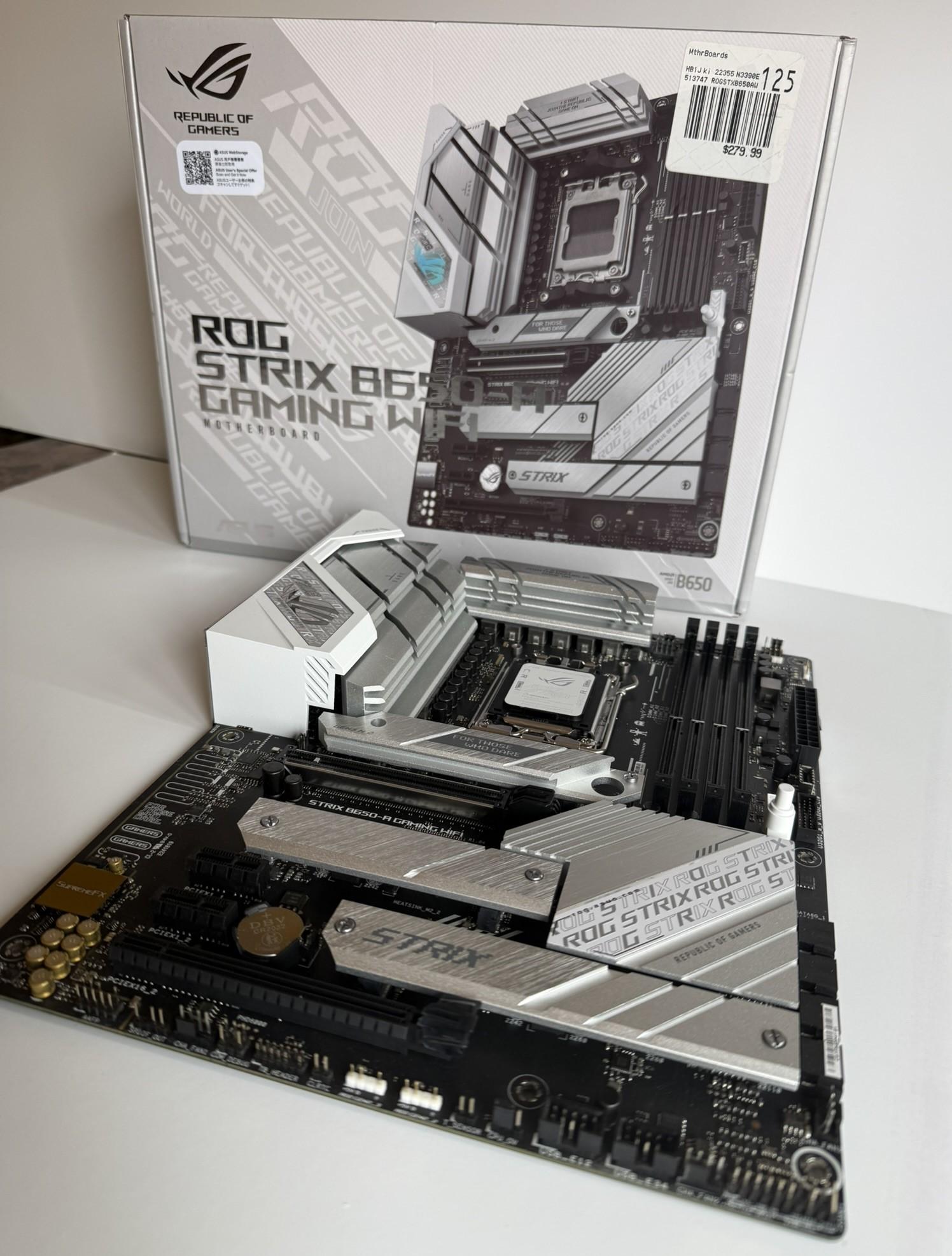 ASUS ROG Strix B650-A Gaming Wi-Fi DDR5 Socket AM5 AMD ATX Gaming Motherboard