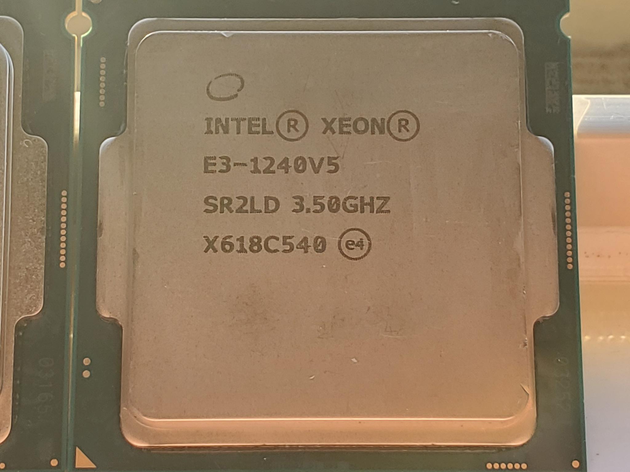 UNTESTED 4x Xeon E3 LGA 1151 4 Core V5 & V6 CPUs (6th & 7th gen)
