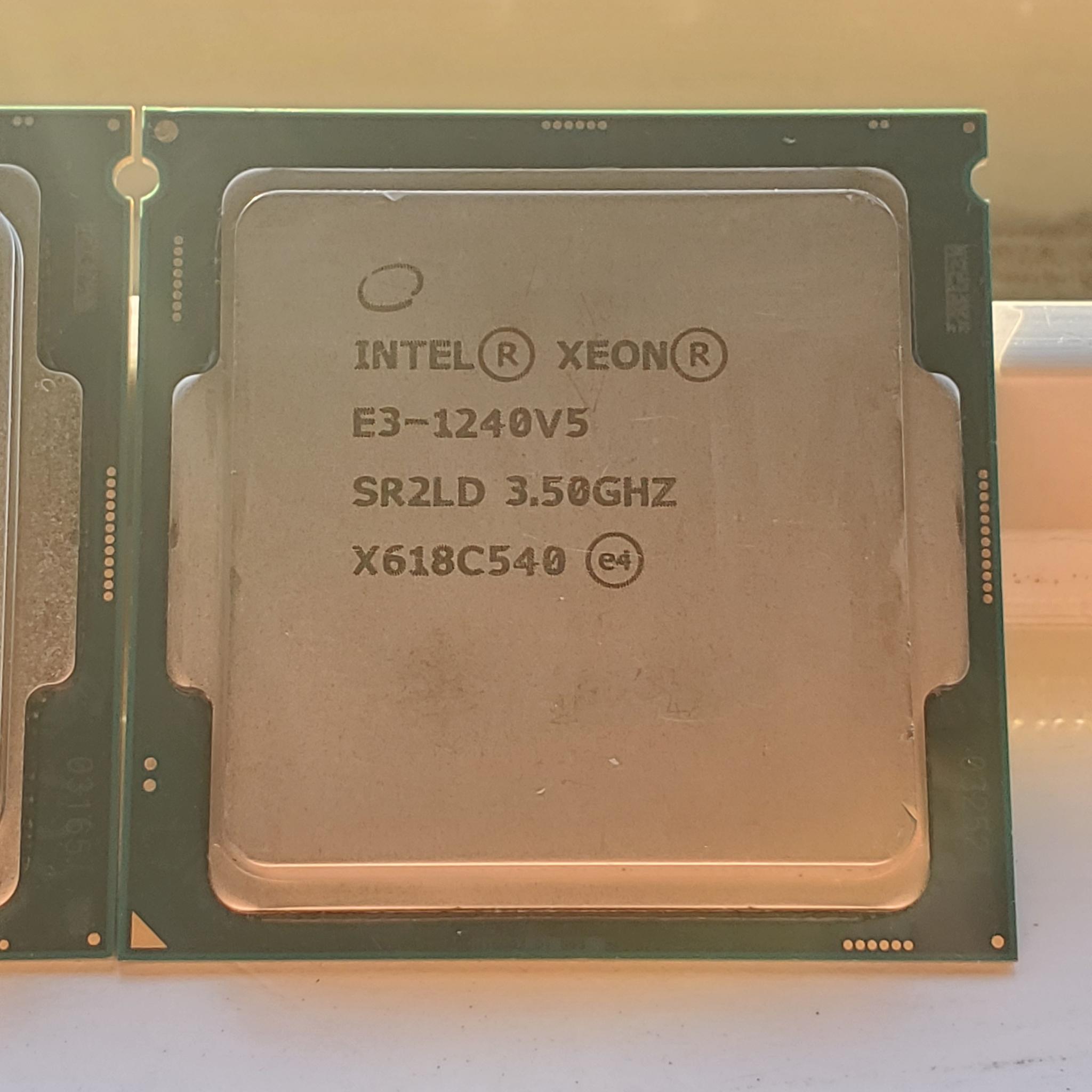 UNTESTED 4x Xeon E3 LGA 1151 4 Core V5 & V6 CPUs (6th & 7th gen)