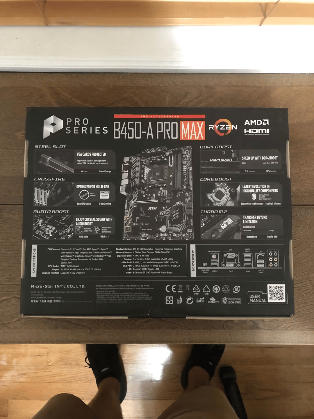 MSI B450-A PRO MAX ATX AM4 Motherboard