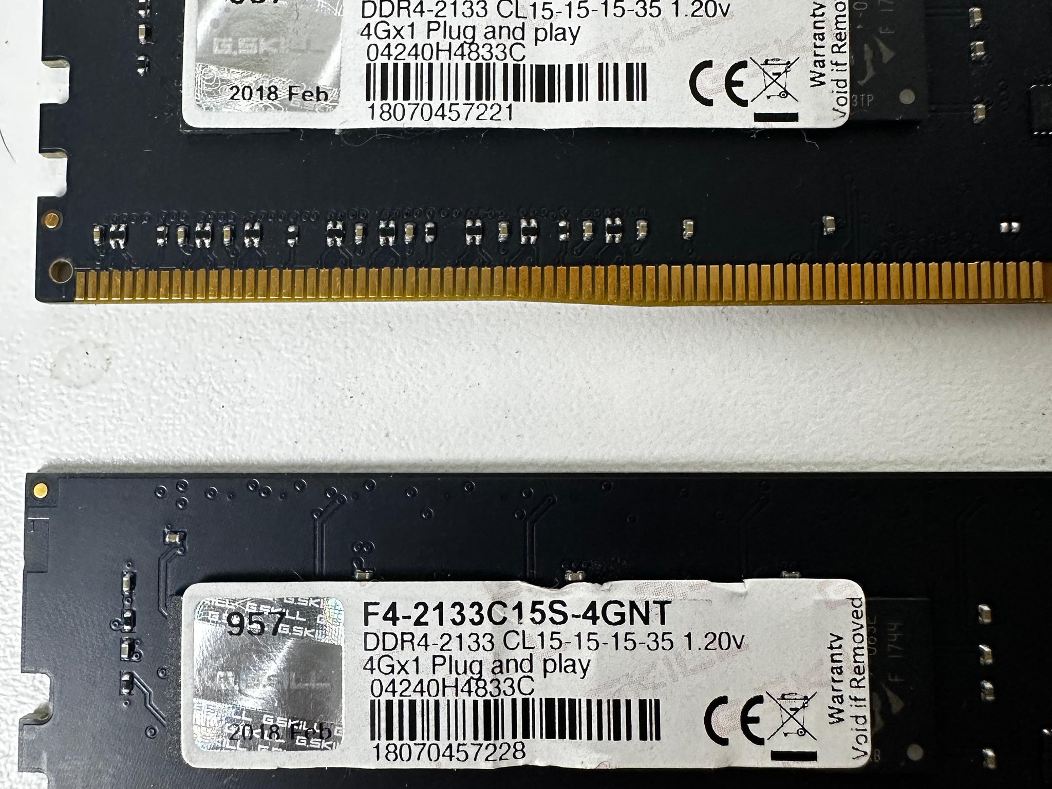 G.Skill DDR4 (2x4GB) 8GB @2133MHz!