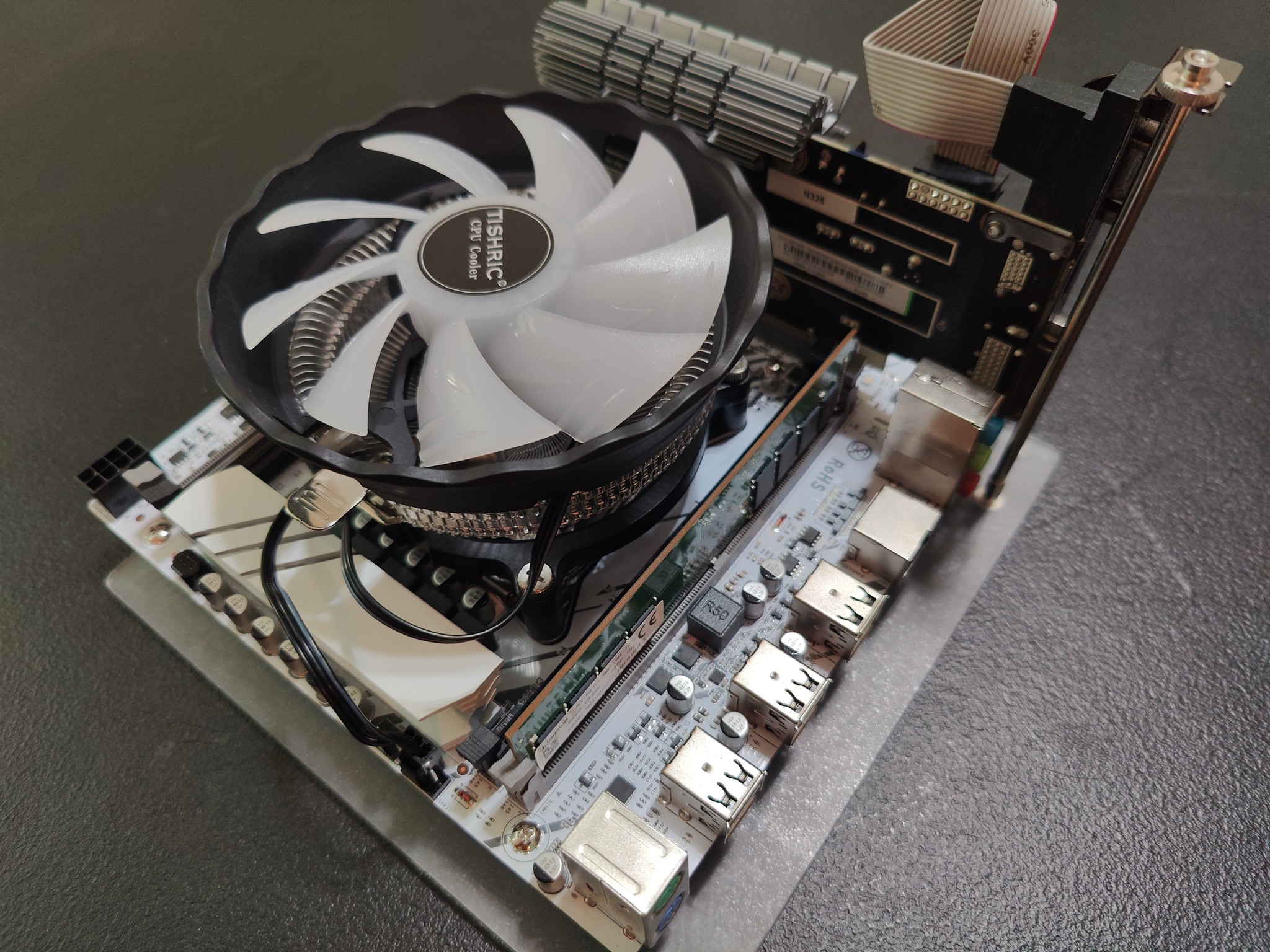 Open Air 10C 20T Xeon Nobara Linux Complete Test Bench /W Nvidia GT 730, 8GB DDR4, NonATX 300W PSU