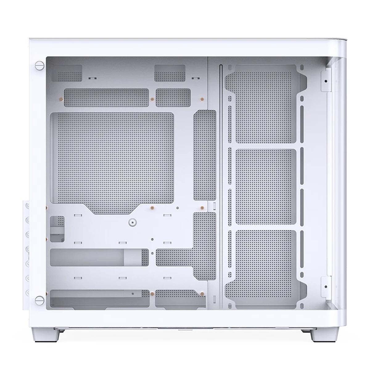 JONSBO TK-3 White ATX Dual Chamber Case Curved Glass - New (OEM)