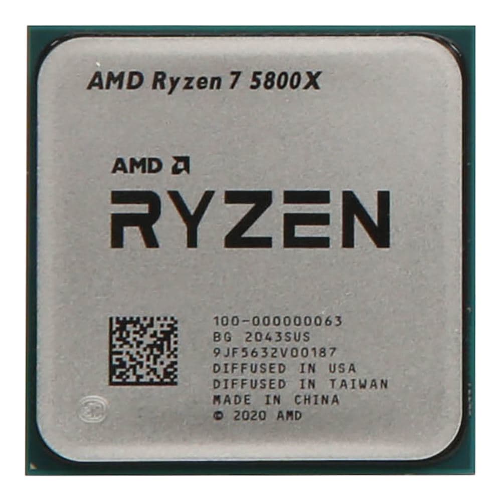 AMD Ryzen 7 5800X Vermeer 3.8GHz 8-Core AM4 Boxed Processor - Heatsink Not Included
