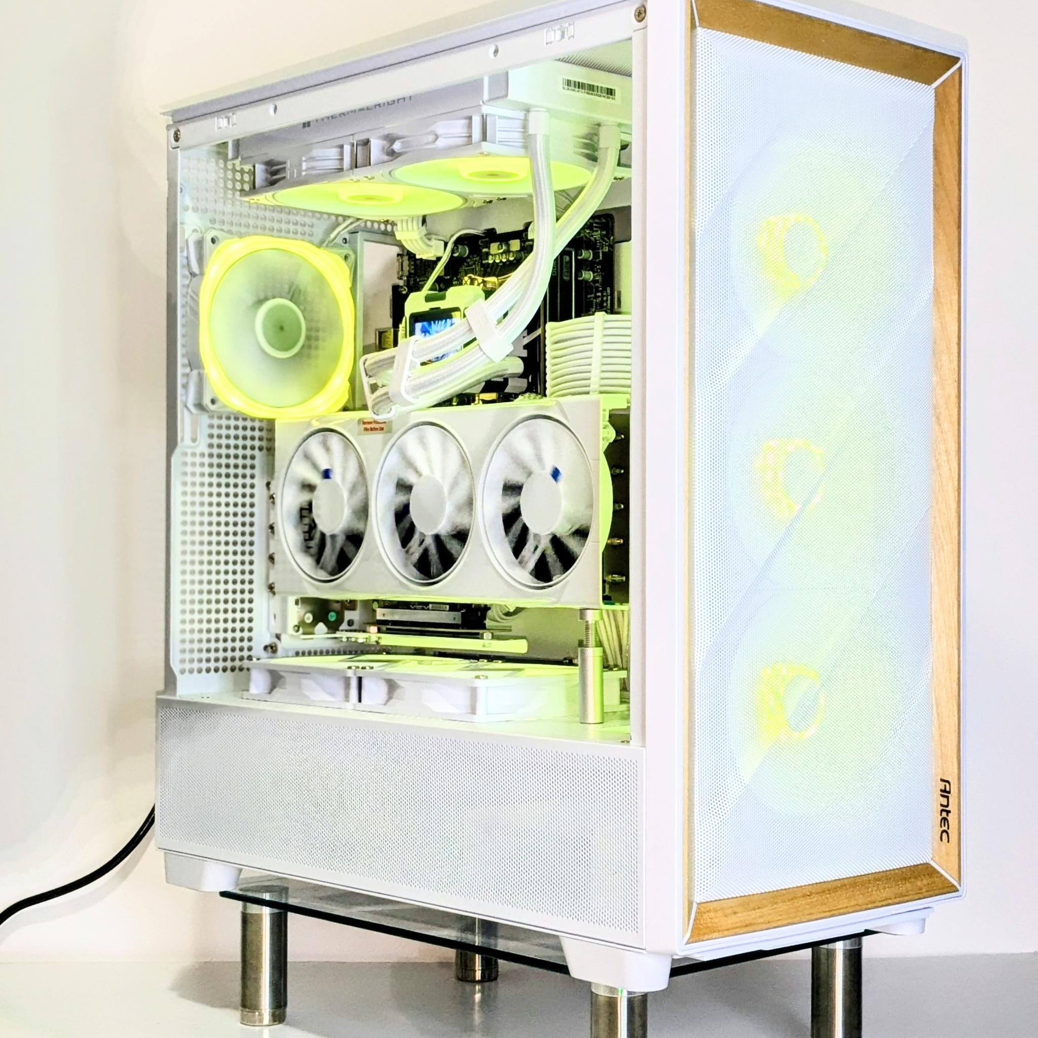 All-White Birch PC | Ryzen 7 7800X3D | XFX RX 9070 (XT Flashed - 29.5k Time Spy)
