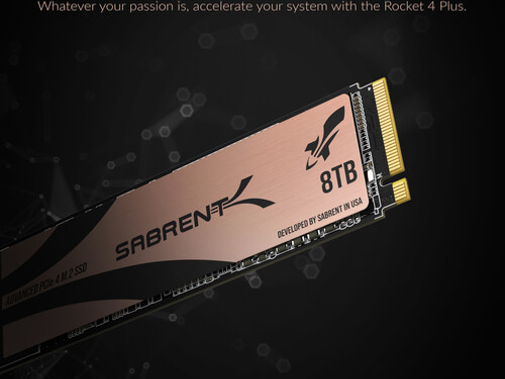 Sabrent 8TB Rocket 4 PLUS NVMe PCIe 4.0 M.2 2280