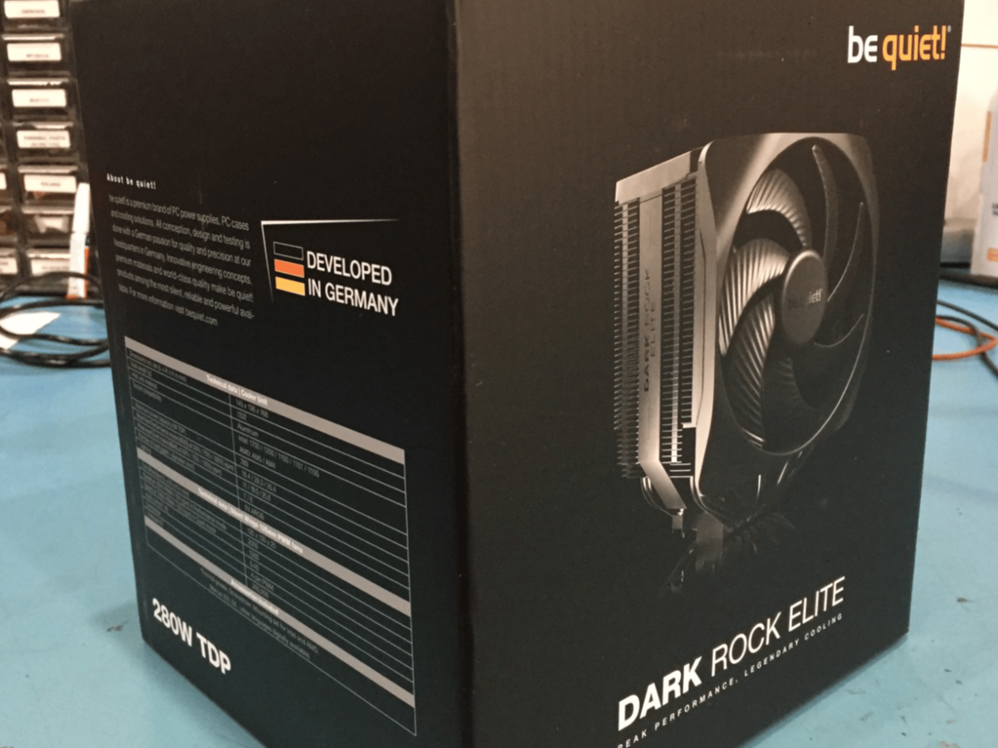 be quiet! Dark Rock Elite BK037 CPU Air Cooler 280W TDP Intel AMD
