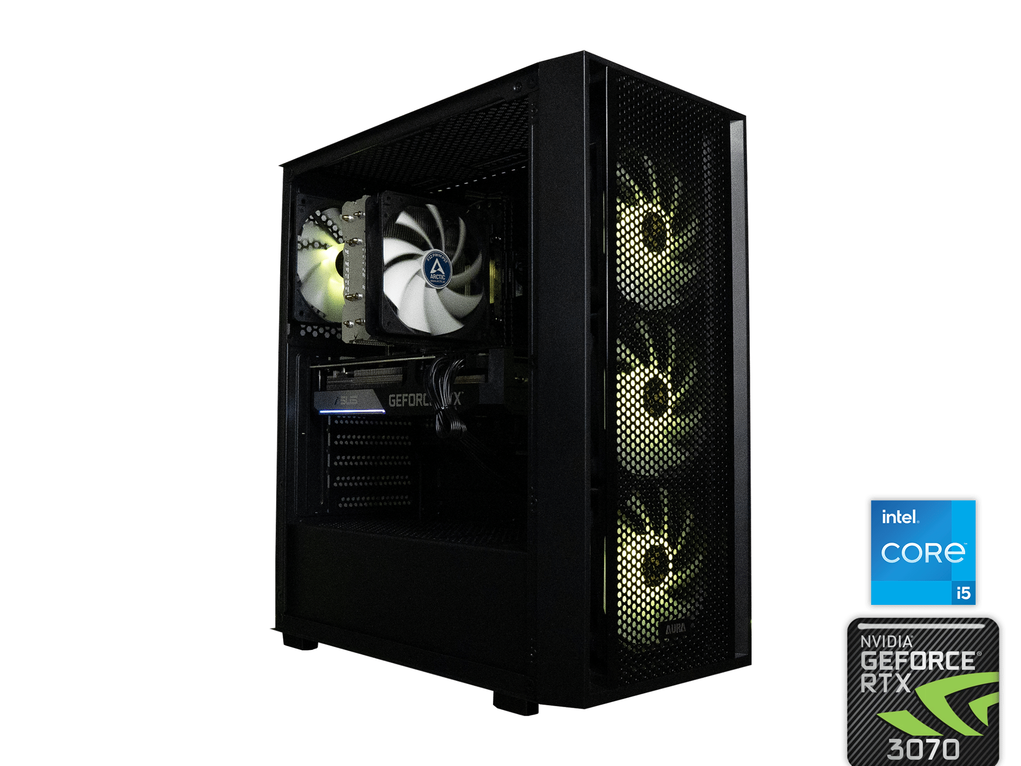 🐝🐝 | ASUS RTX 3070 8GB OC Edition | INTEL i5-12400 | 16GB DDR4 RAM | 2TB SSD | Y2K Destiny SILVER