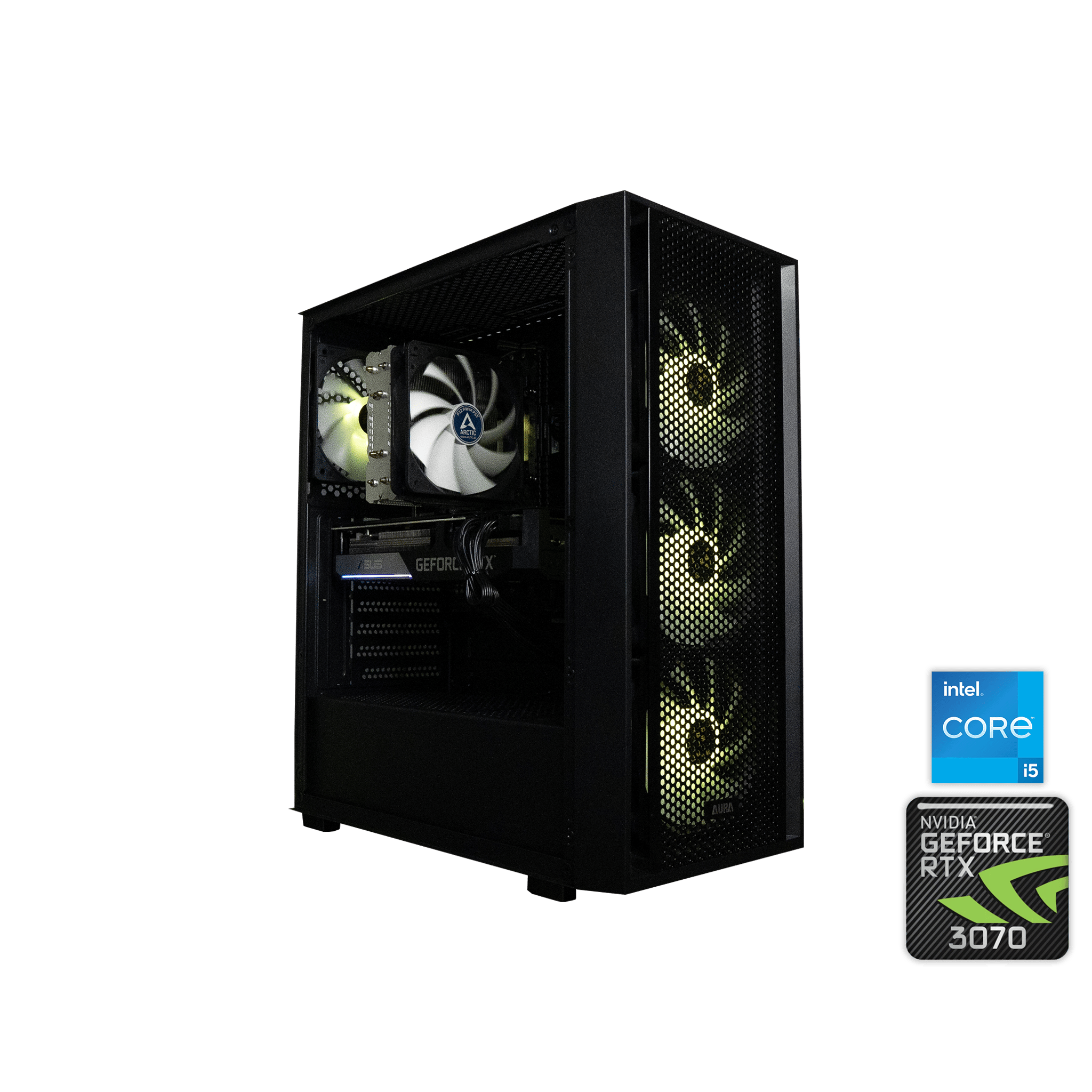 🐝🐝 | ASUS RTX 3070 8GB OC Edition | INTEL i5-12400 | 16GB DDR4 RAM | 2TB SSD | Y2K Destiny SILVER