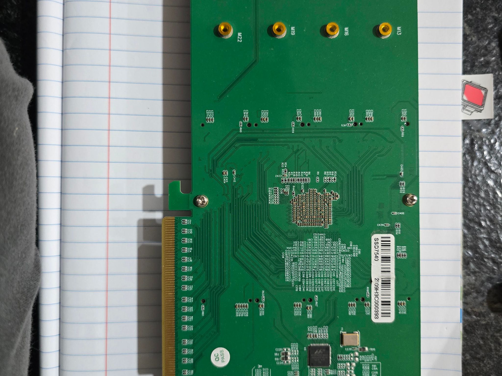 HighPoint SSD7540 NVMe RAID Card + 8TB — 8× Samsung 980 PRO 1TB SSDs