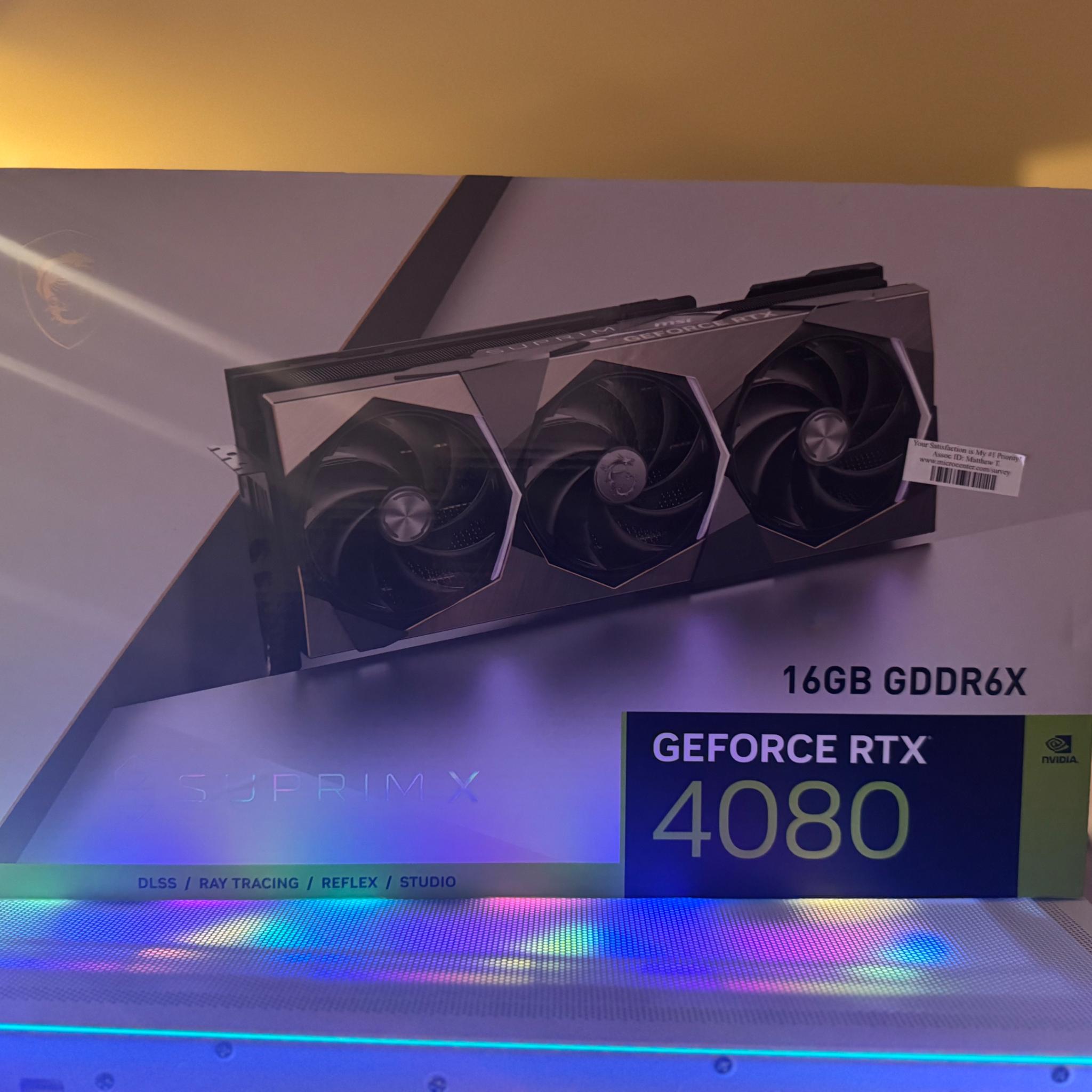 RTX 4080 MSI SUPREME X !!!
