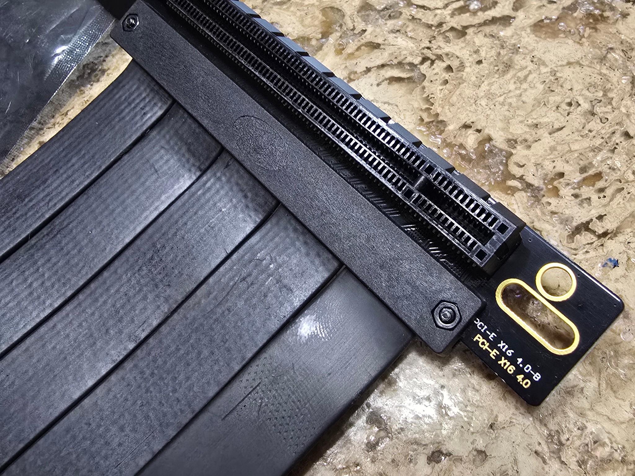 PCIE 4.0 Riser Cable PCIe 4.0 x16 High Speed Flexible Extender Card Extension Port Black 300mm 11.8"