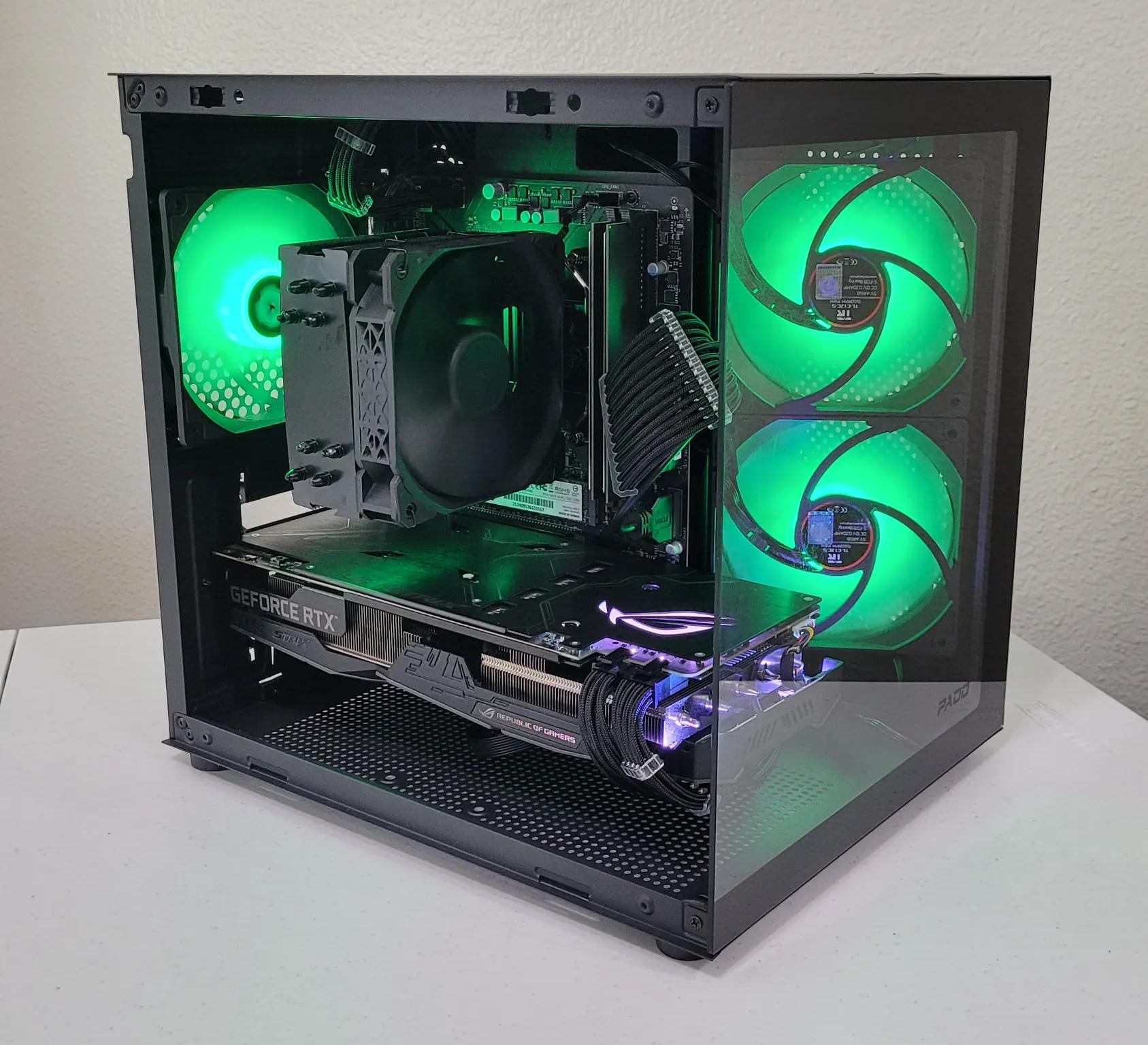 Black Gaming PC (Ryzen 5 2600X + RTX 2060 + 16GB RAM + 1TB SSD + Wifi)