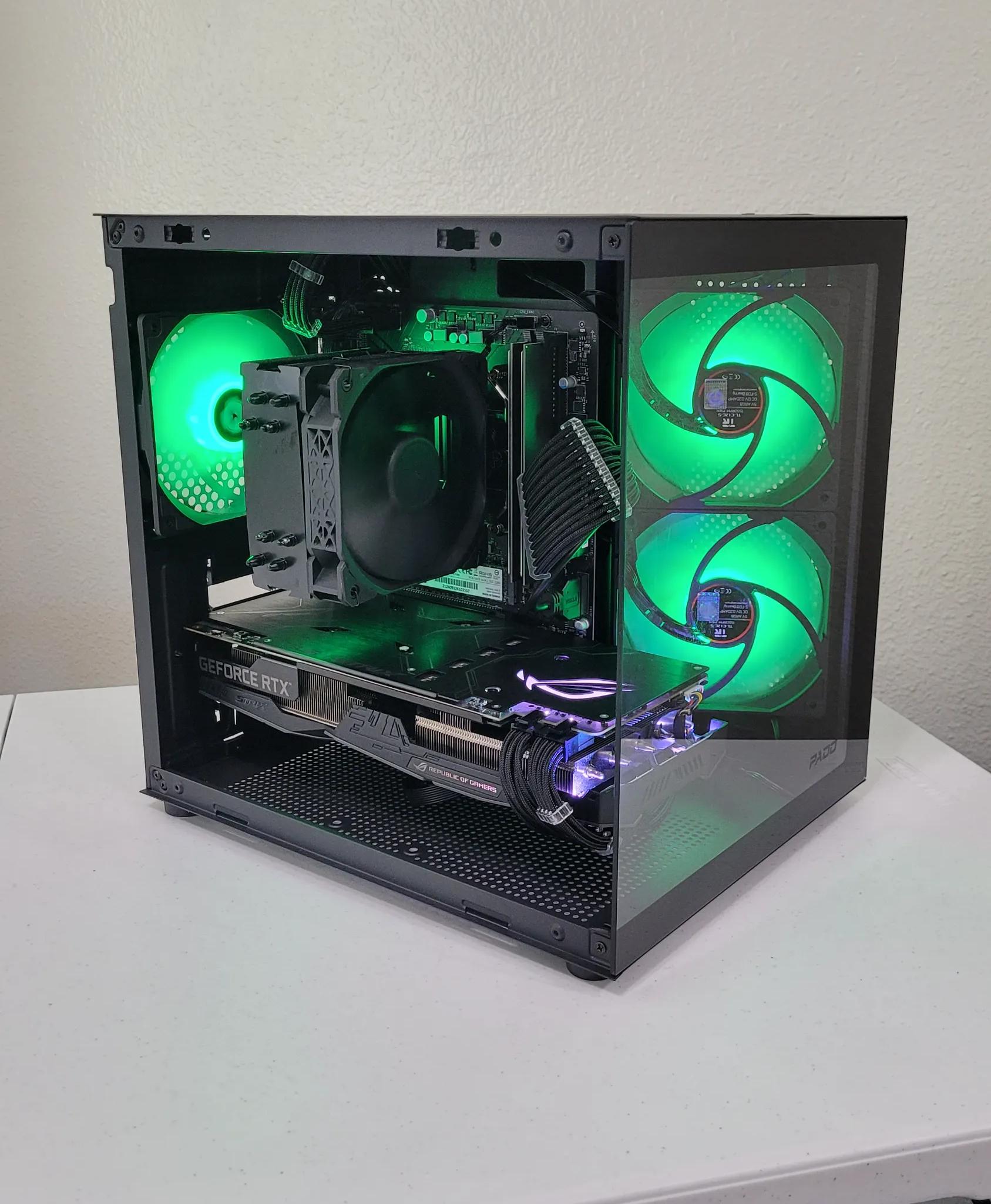 Black Gaming PC (Ryzen 5 2600X + RTX 2060 + 16GB RAM + 1TB SSD + Wifi)