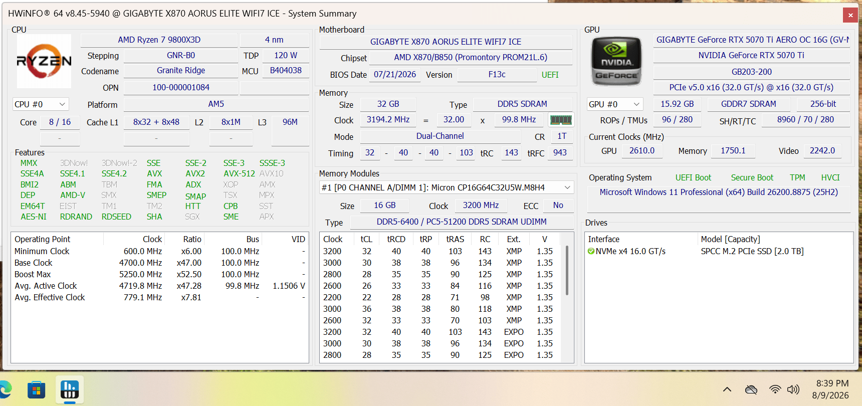 9800X3D | 5070 TI | Premium White 1440P/4K Build