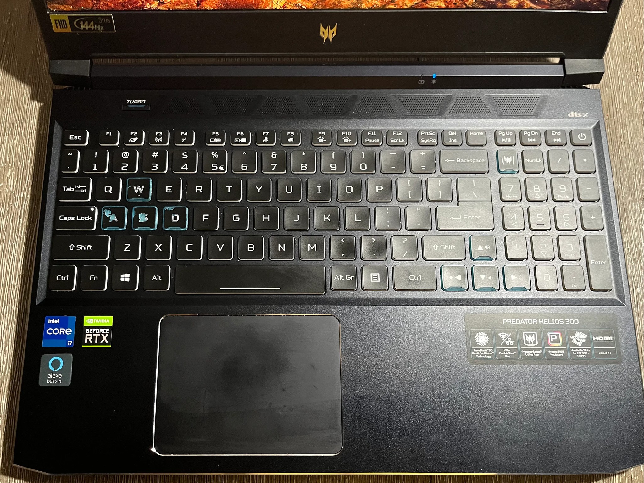 Acer RTX 3060 i7 11800 Laptop -1080p 144Hz 3ms 16GB RAM - 512GB SSD+1 TB SSD