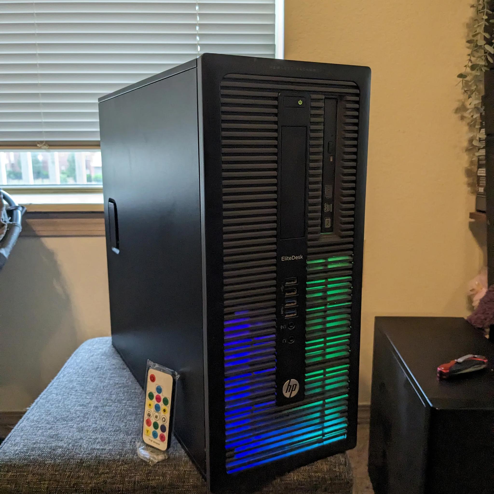 FREE SHIP||"Spicy HP"||i5-4570, 16GB RAM, RX 460 2GB, 480GB SSD, Win11, RGB, Wifi