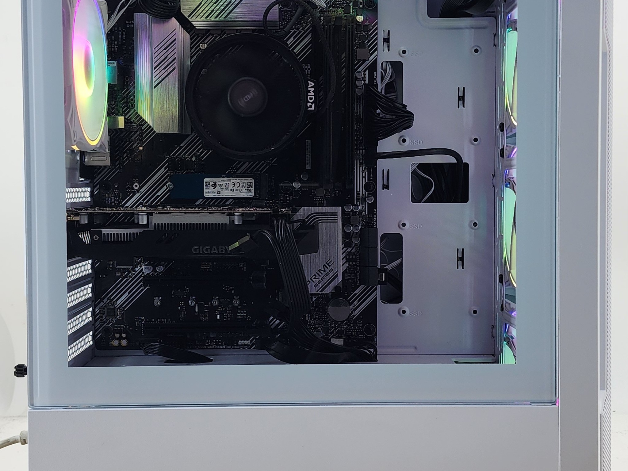 Gaming PC Ryzen 5 5600G 16GB RAM 256GB SSD+1TB HDD GTX 1650 4GB Win 11 Computer