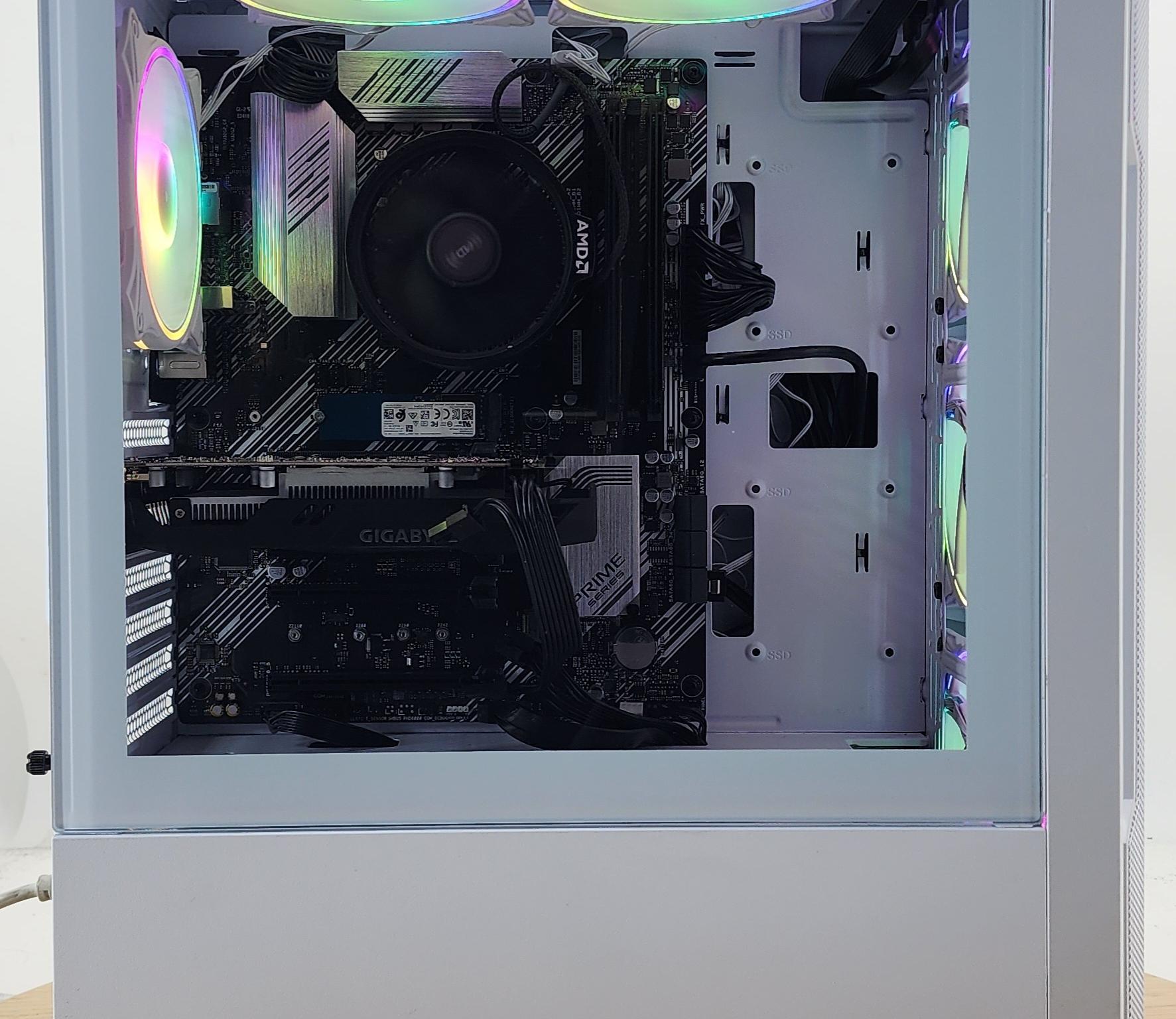 Gaming PC Ryzen 5 5600G 16GB RAM 256GB SSD+1TB HDD GTX 1650 4GB Win 11 Computer
