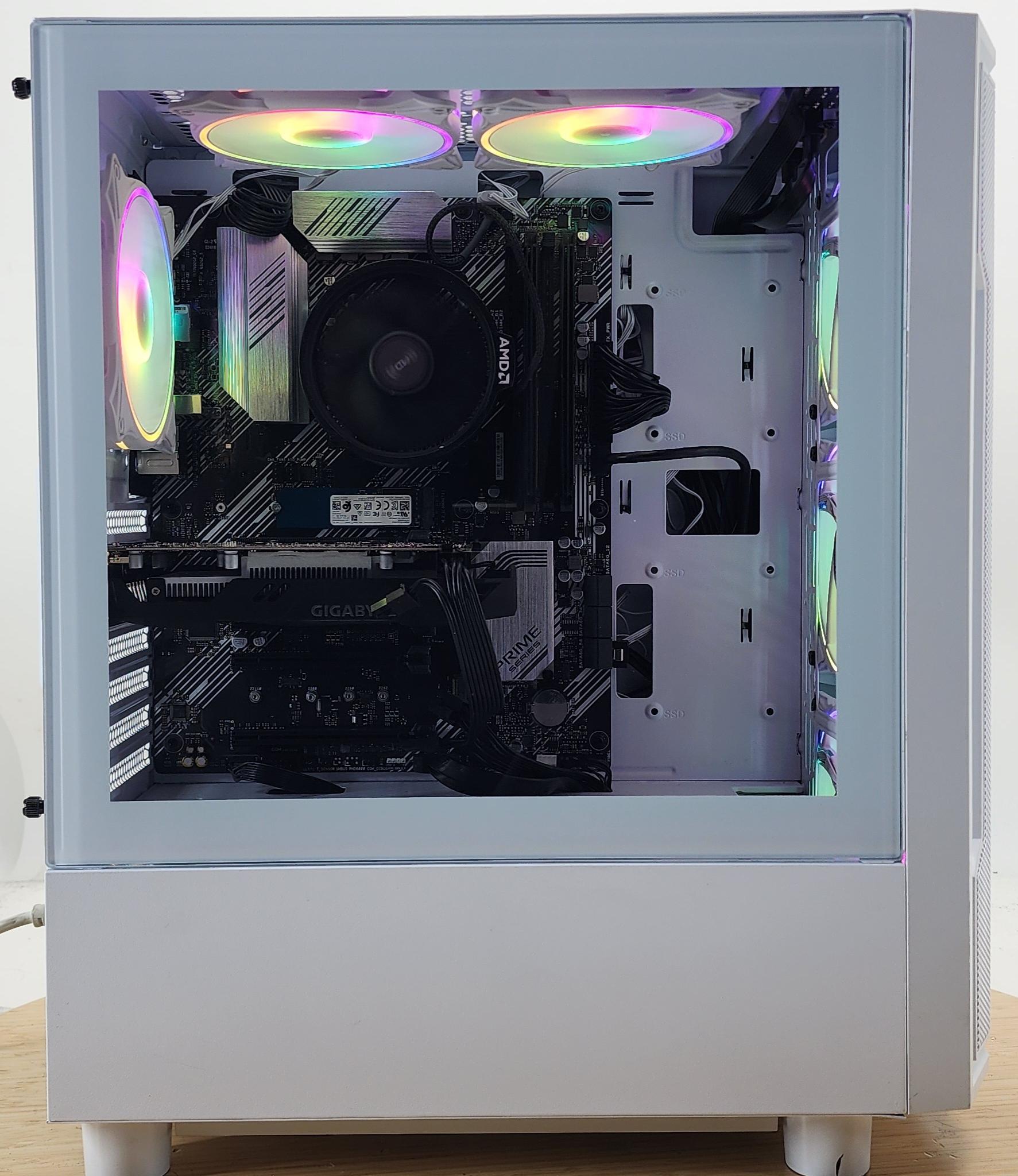 Gaming PC Ryzen 5 5600G 16GB RAM 256GB SSD+1TB HDD GTX 1650 4GB Win 11 Computer