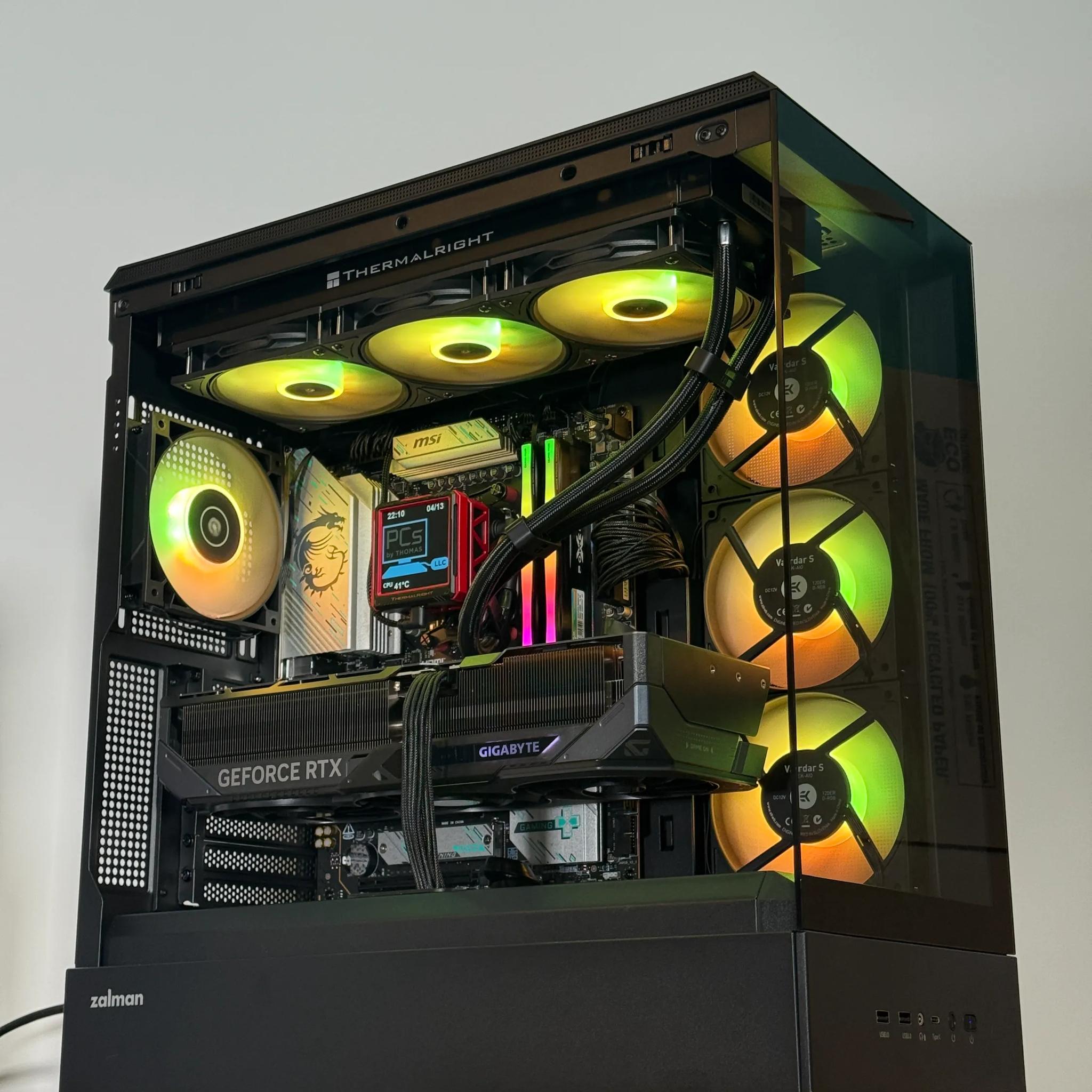 RTX 5090 Flagship Gaming PC Ryzen 9800x3d 64GB DDR5 4TB NVME