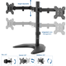 VIVO Dual Monitor Free-Standing Desk Stand