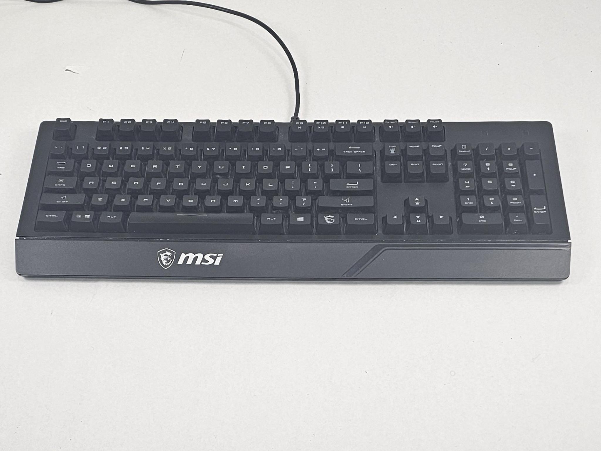 MSI Vigor GK20 Gaming Keyboard - Black Wired
