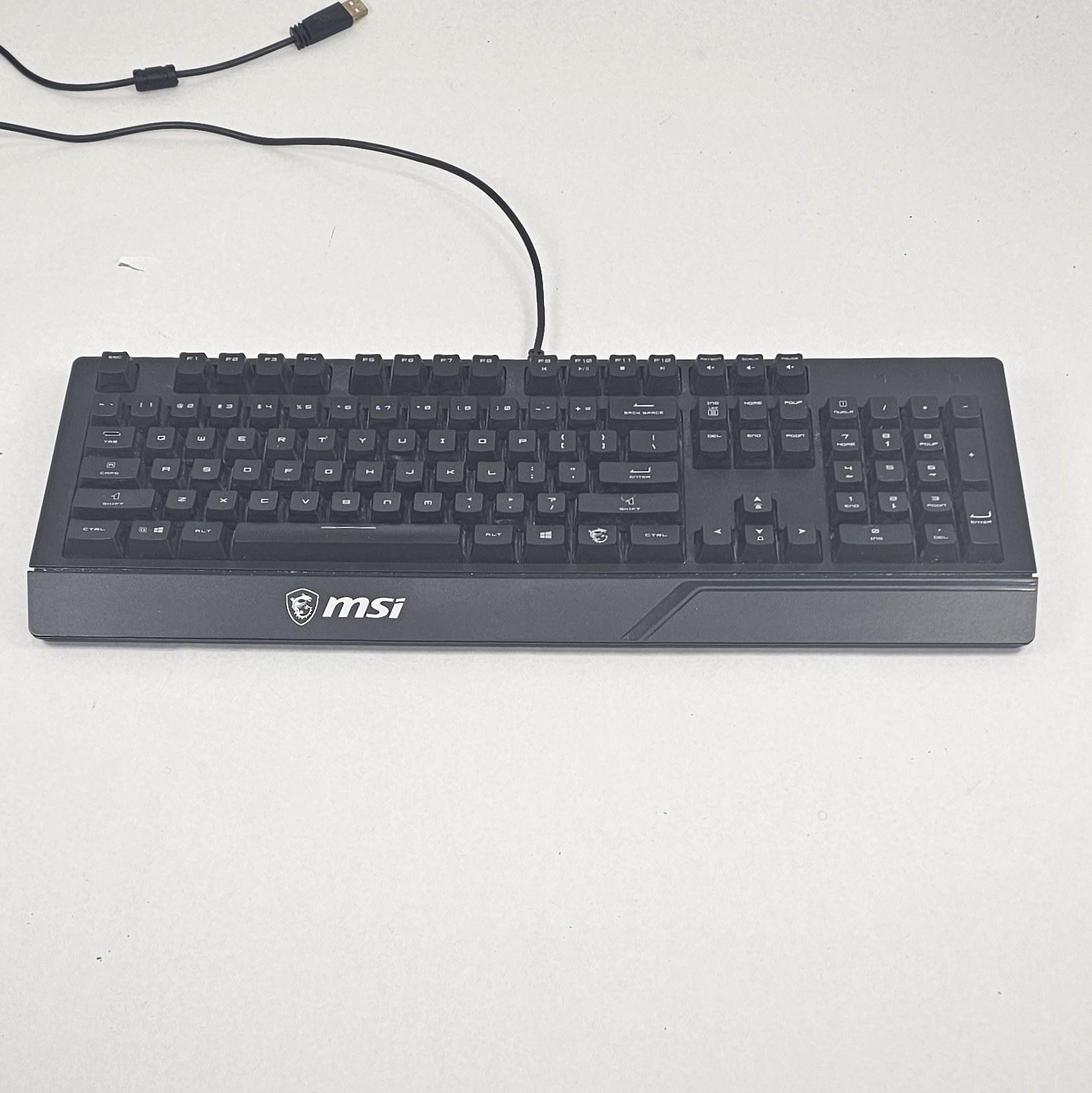 MSI Vigor GK20 Gaming Keyboard - Black Wired