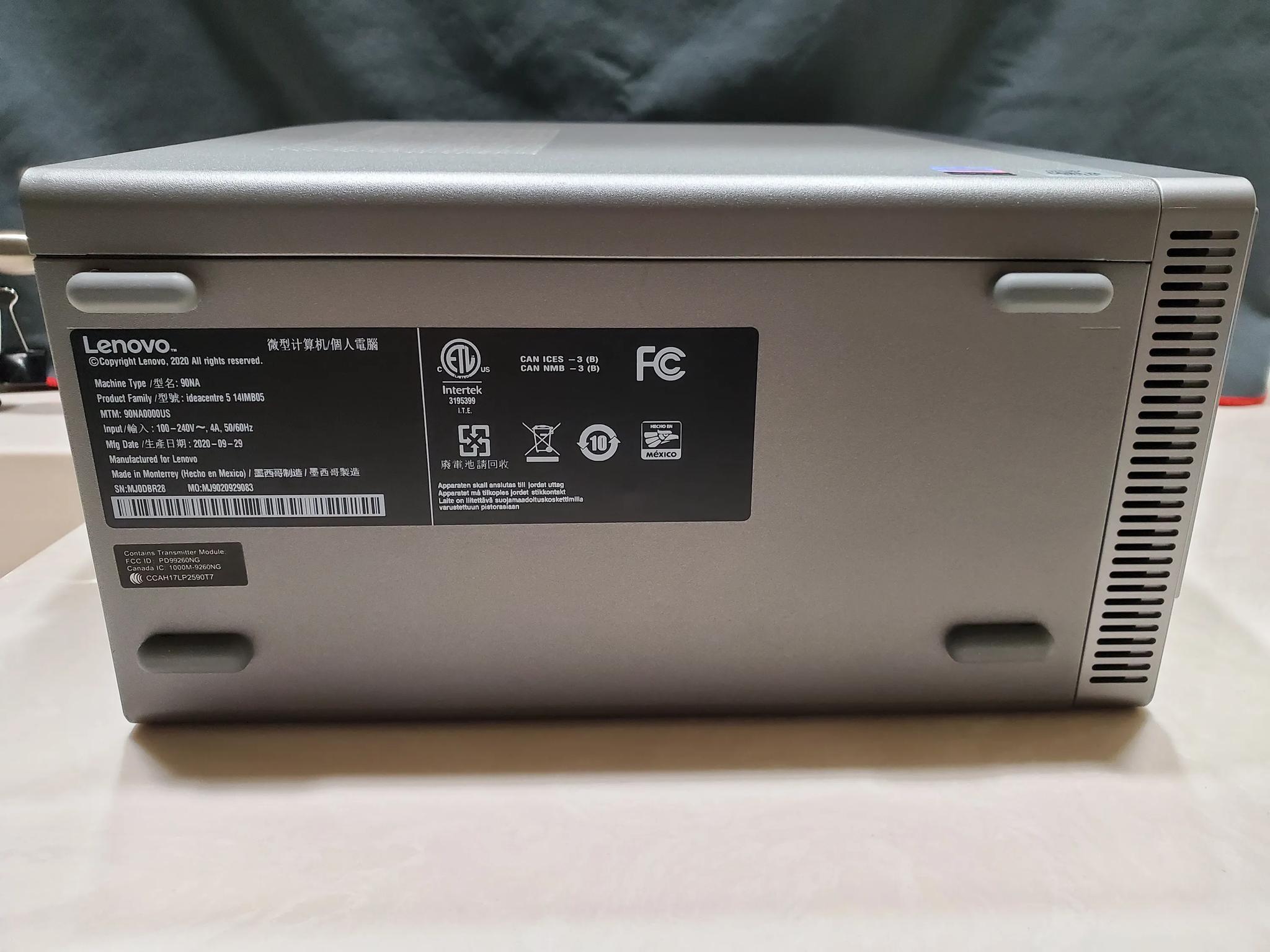 Lenovo IdeaCentre 5: Intel Core i3-10100, AMD Radeon RX 6400, 16GB RAM, 512GB SSD, 1TB HDD, W11P