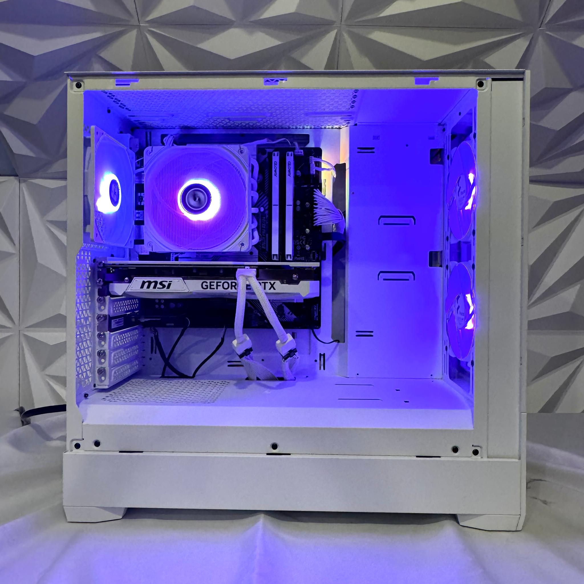 Clearance “Snow Wolf” Intel Core i5-12600KF, 4070 super, 32 gb DDR4, 1TB ssd, and 4TB Hd with WiFi