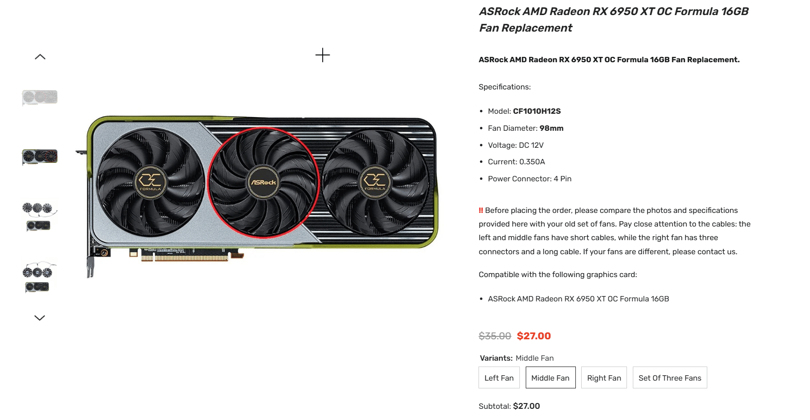 ASRock OC Formula Radeon RX 6950 XT