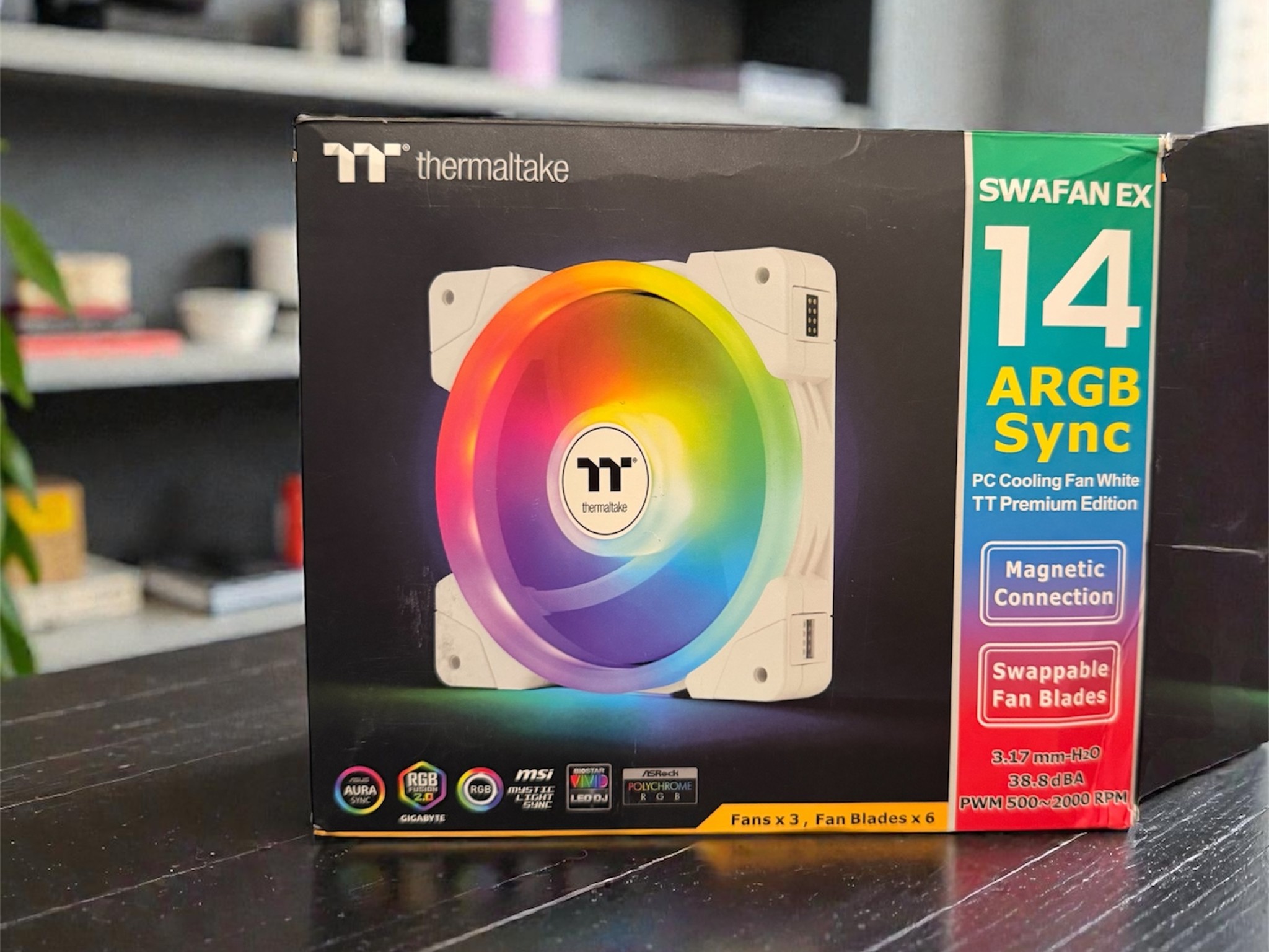 Thermaltake SWAFAN 140mm ❄️ White ❄️ ARGB — SWAPPABLE Blades, Premium Airflow