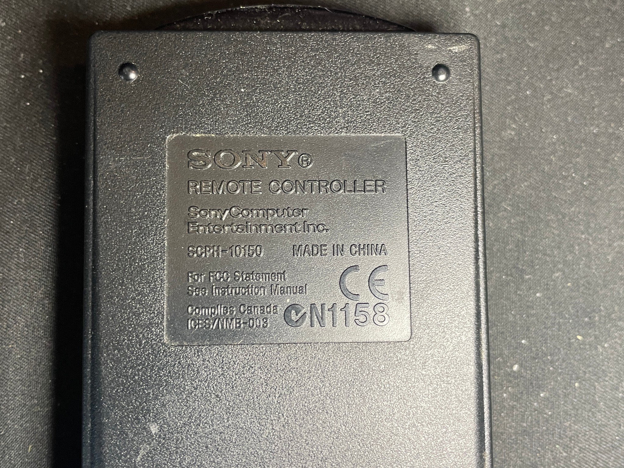 Sony PlayStation DVD/PS2 Remote Control