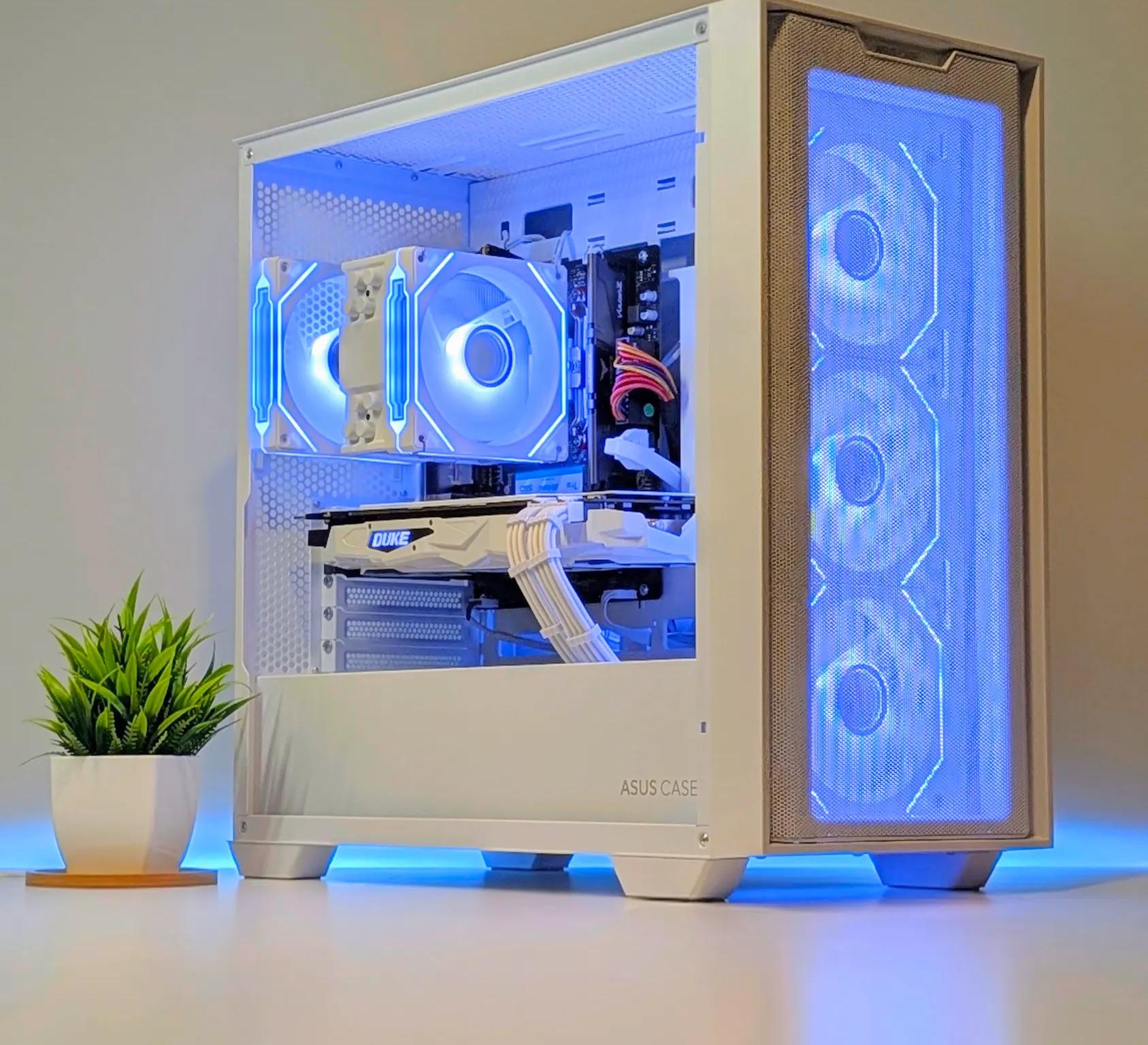 BUDGET 1080P BEAST | ARGB | 16GB RAM | RYZEN 5 | 1TB NVME SSD | GTX 1080 | WIN 11 | WHITE CUSTOM PC