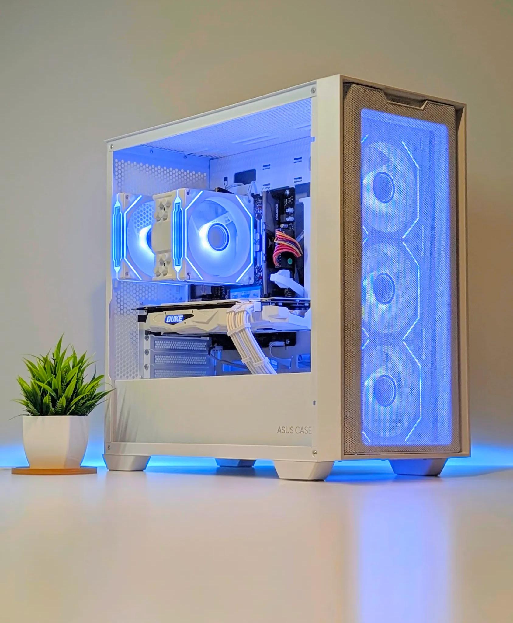 BUDGET 1080P BEAST | ARGB | 16GB RAM | RYZEN 5 | 1TB NVME SSD | GTX 1080 | WIN 11 | WHITE CUSTOM PC